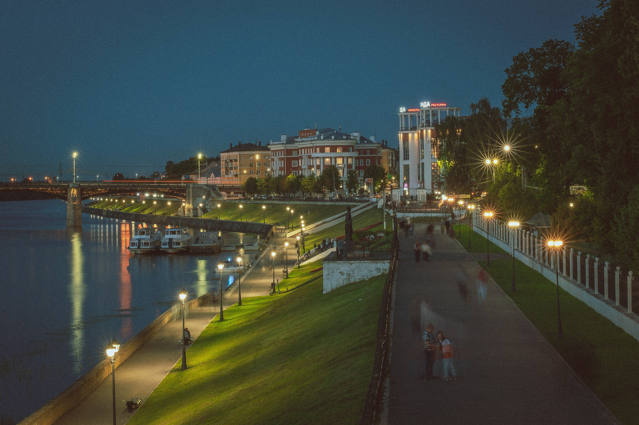 Ночная архитектура Твери. Фотограф Евгений Егоров