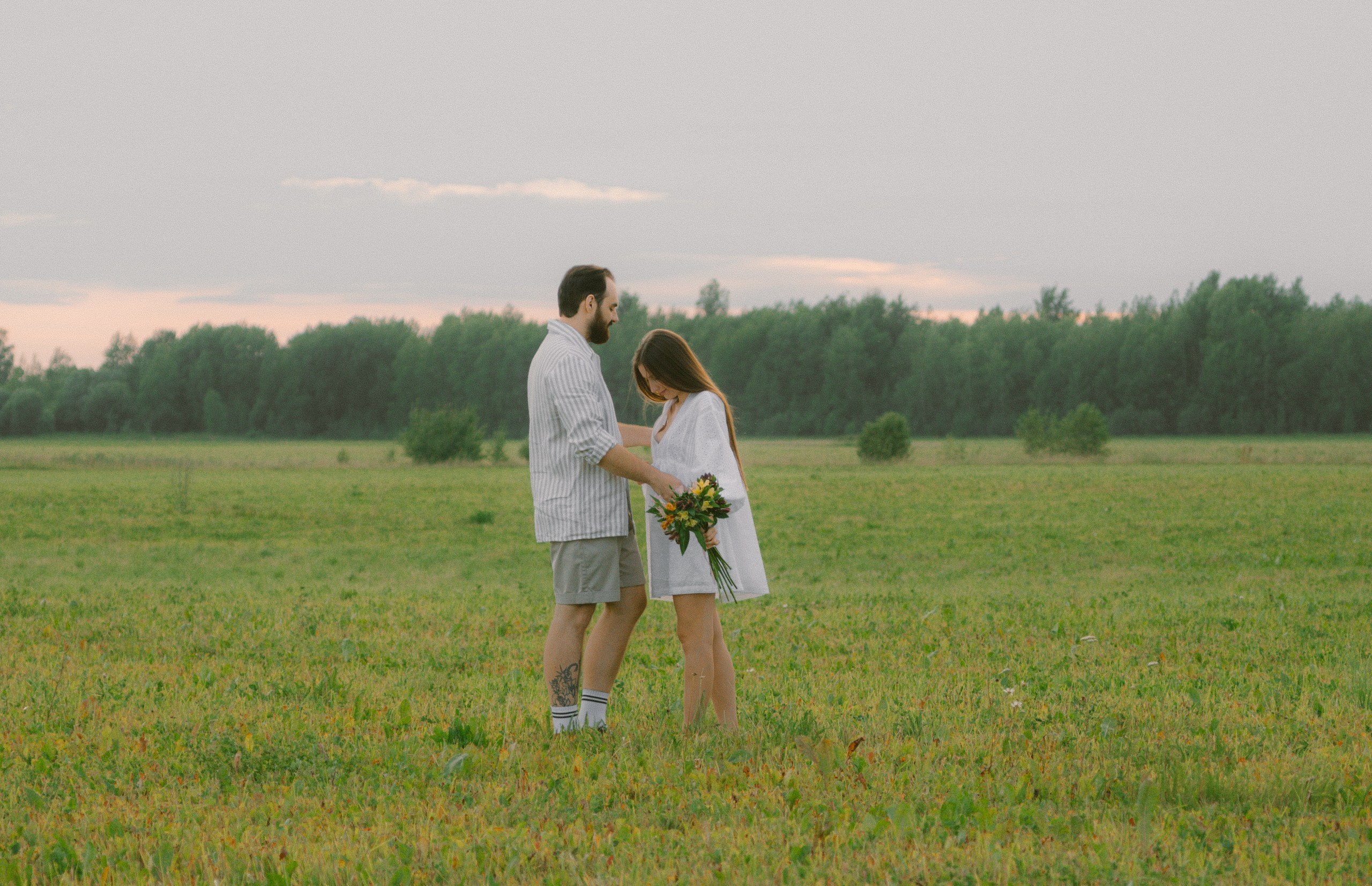Парная фотосессия за городом. Фотограф в Санкт-Петербурге Федосова Елизавета