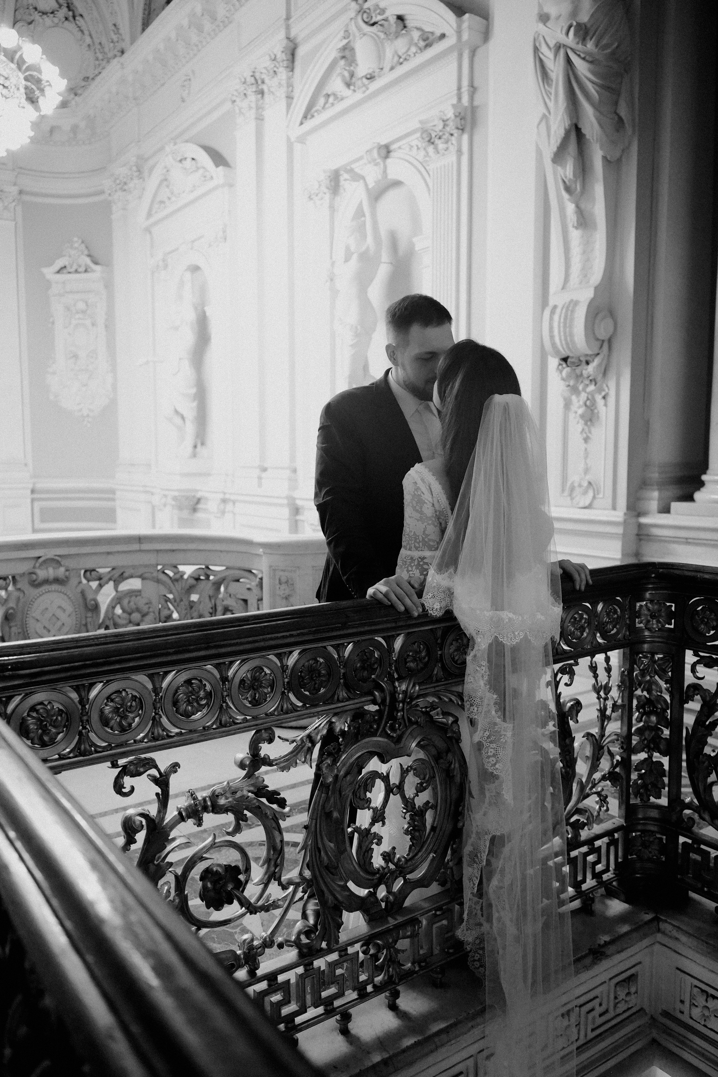 Свадебная фотосессия в Санкт-Петербурге. Дворец Бракосочетания №1. ДБ1. Исаакиевский собор. Фотосессия в студии.