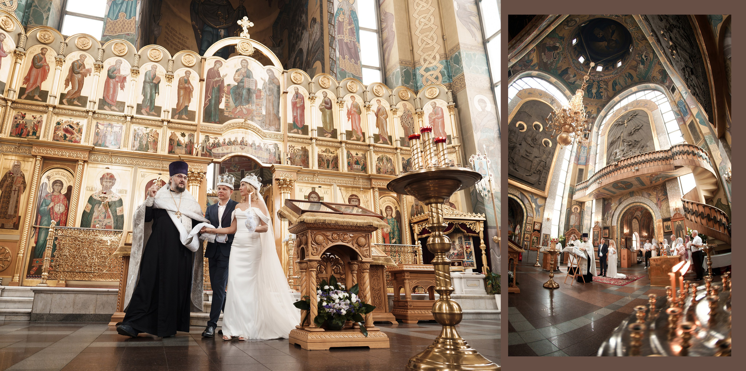 Храм Святого Великомученика Георгия Победоносца на Поклонной Горе, венчание 