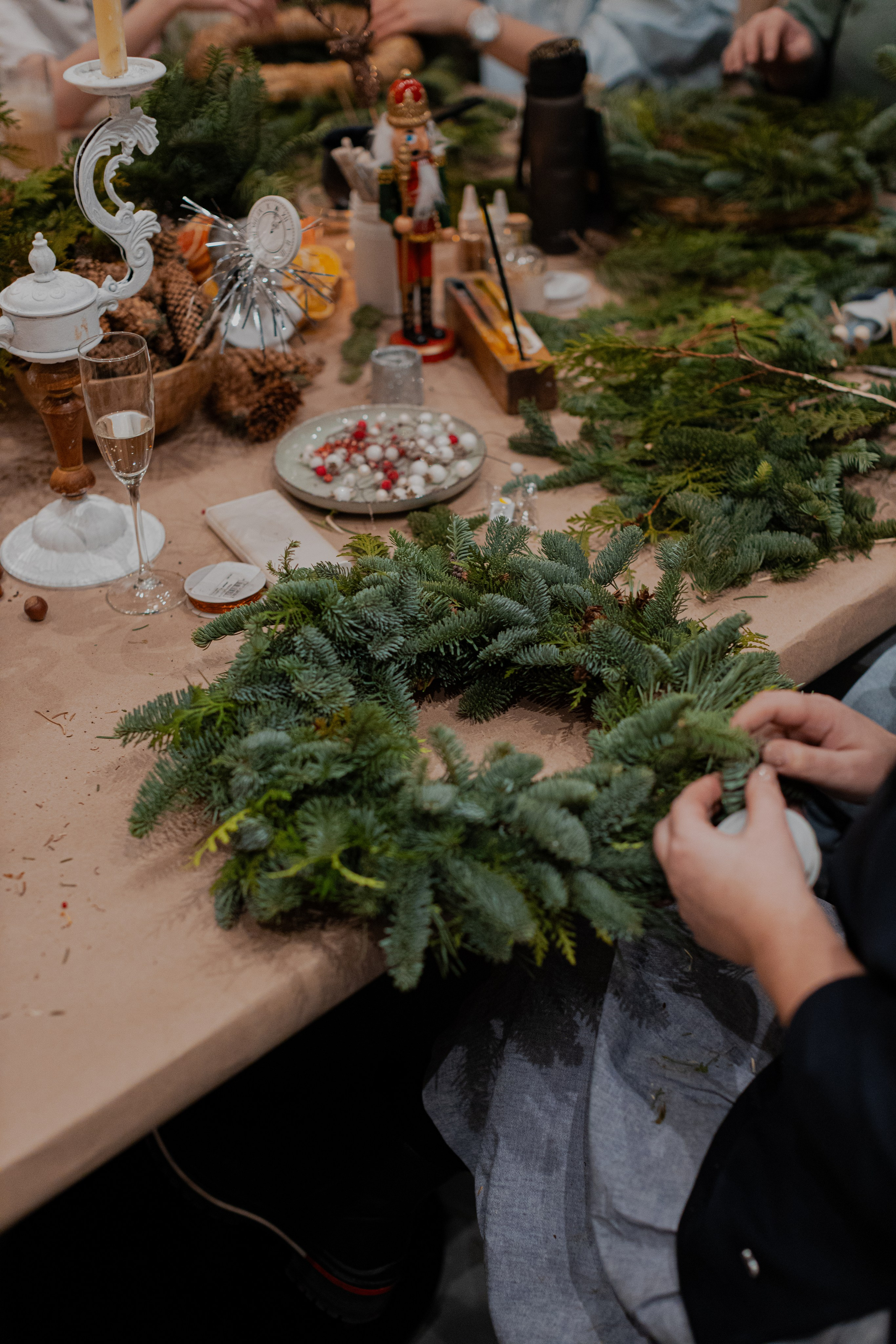 Мк Новогодний Венок. Анастасия Ракчеева Художник