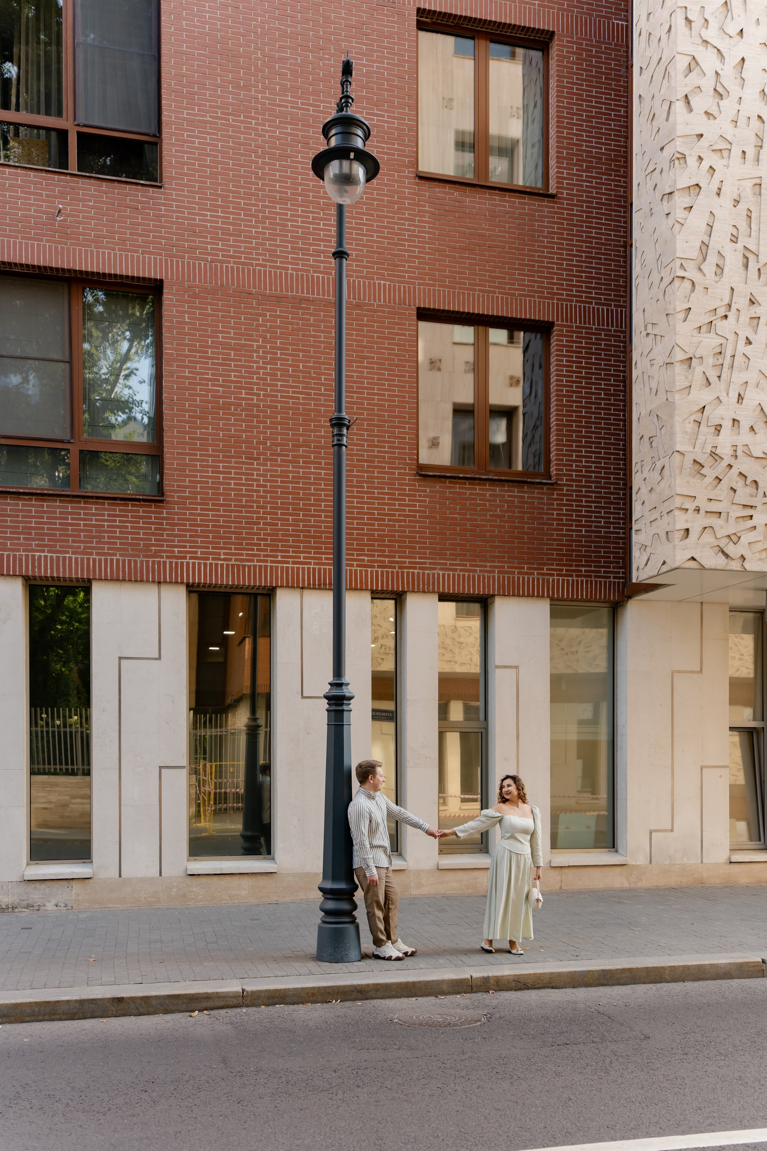 Фотосессия Love story в городе на улице. Фотограф Москва