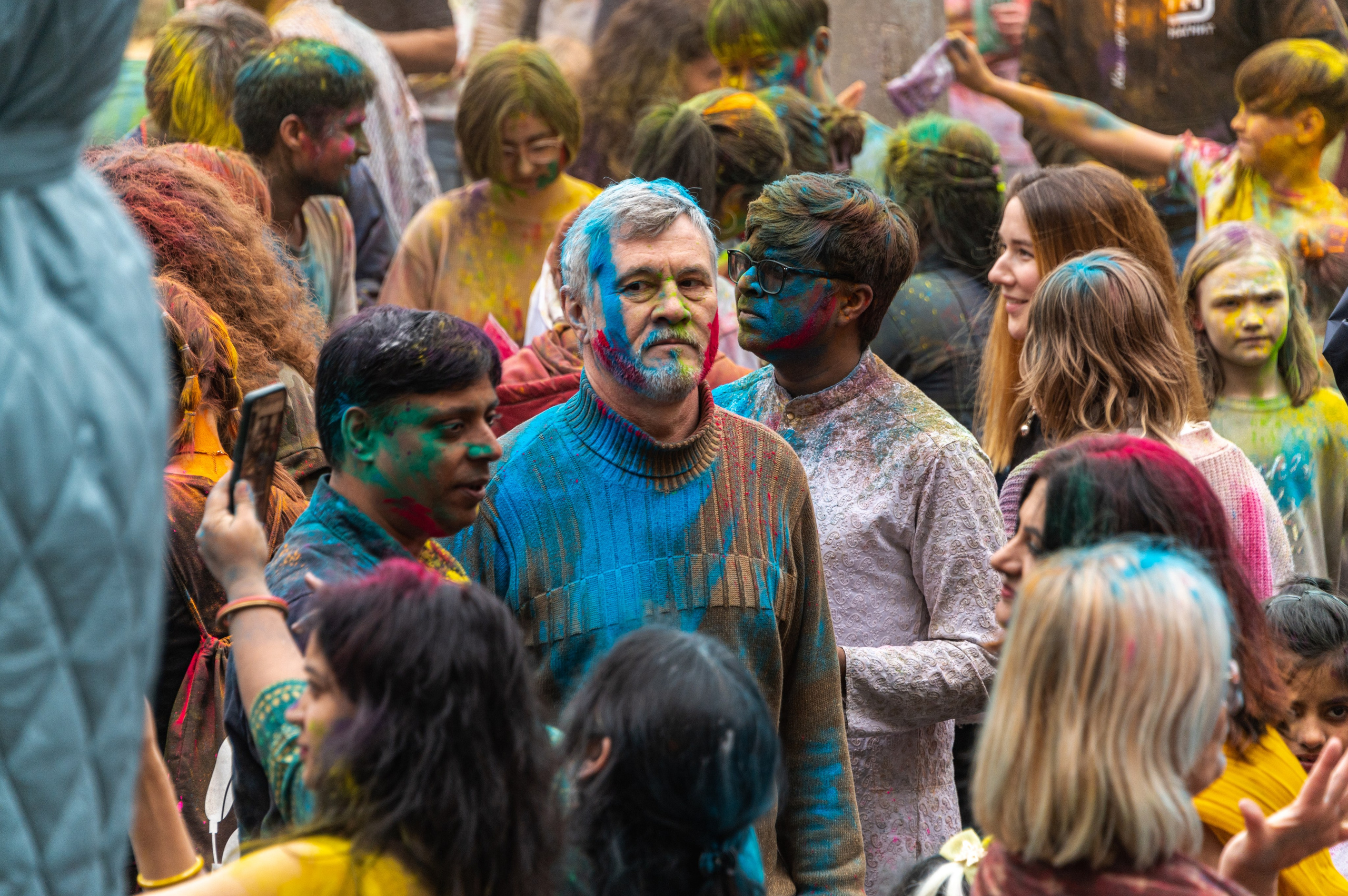 Праздник Холи в Москве. Фотограф Роман Адлер