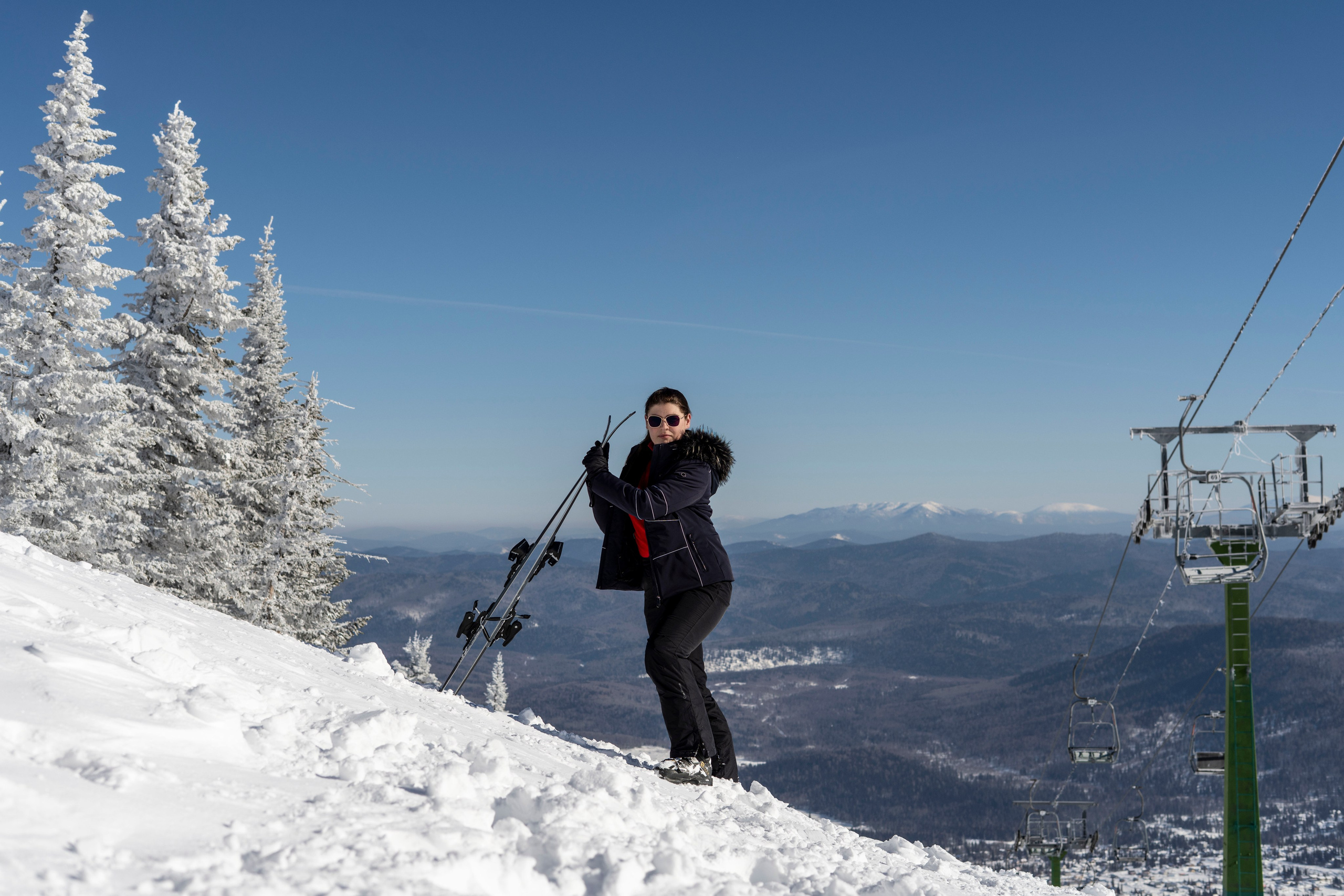 Фотосессия на вершине. Анастасия Паршукова — фотограф Шерегеш Новосибирск