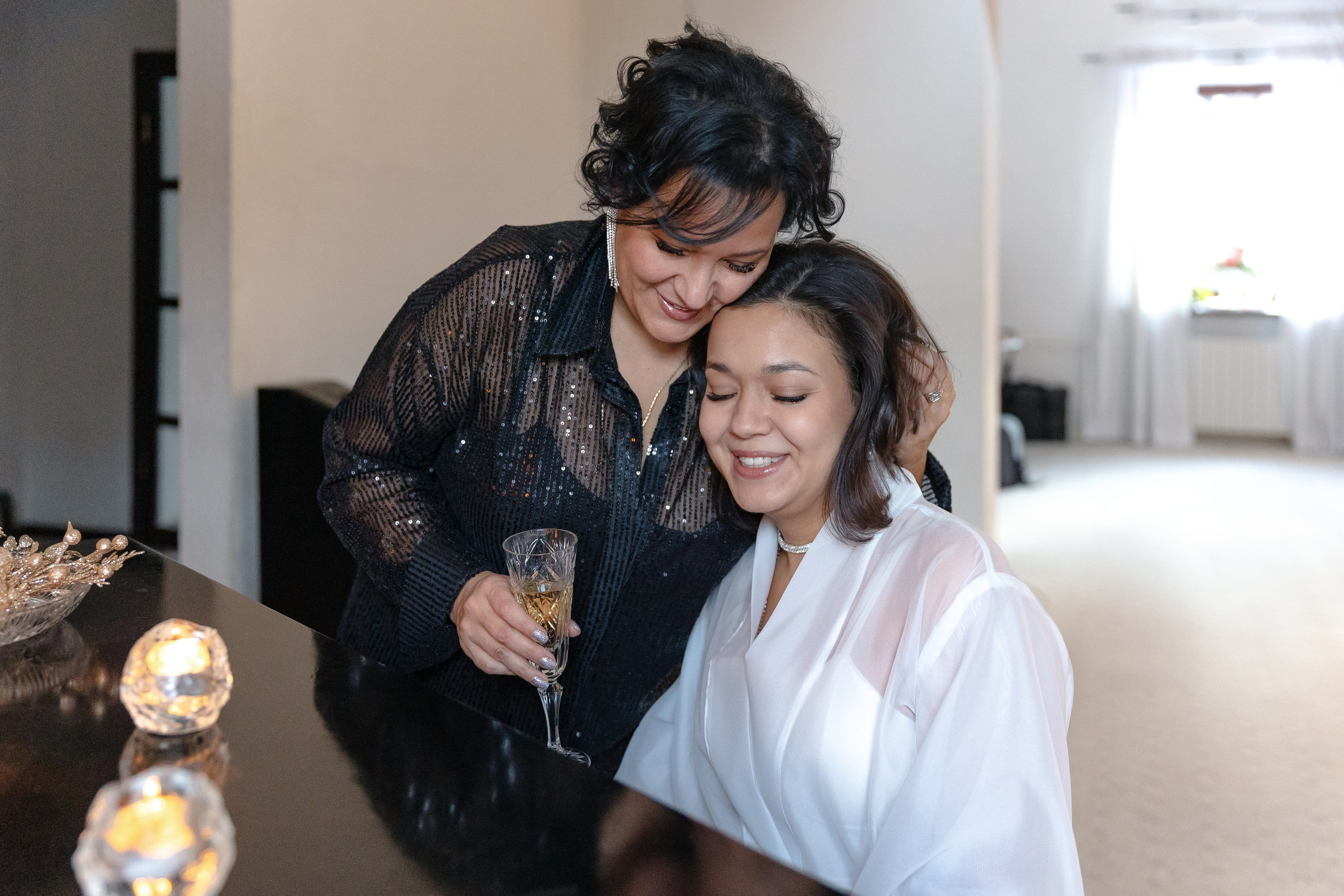 Новогодняя фотосессия в стиле дочки-матери