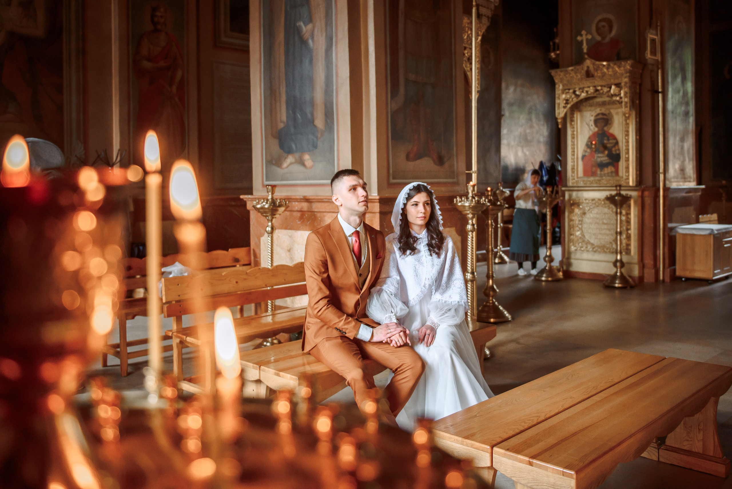 Венчание в Храме Бориса и Глеба в Дегунино. Свадебный и семейный фотограф в Москве Юлия Винник