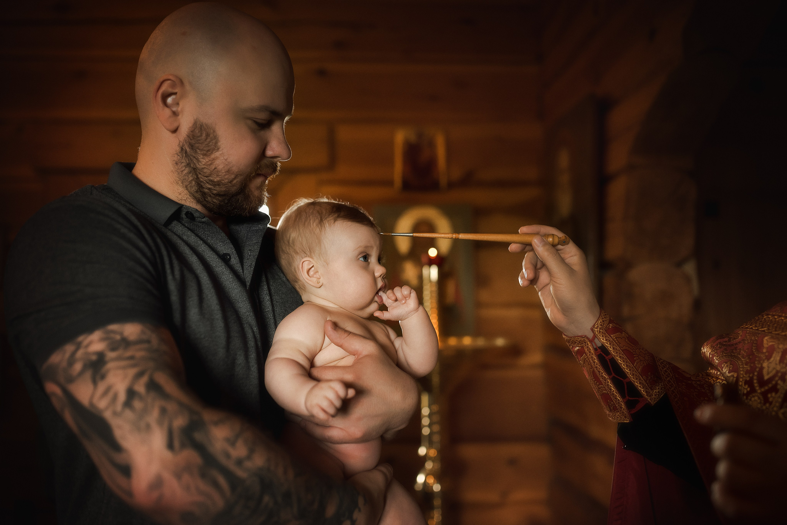 Таинство Крещения. Профессиональный семейный и церковный фотограф в Ростове-на-Дону