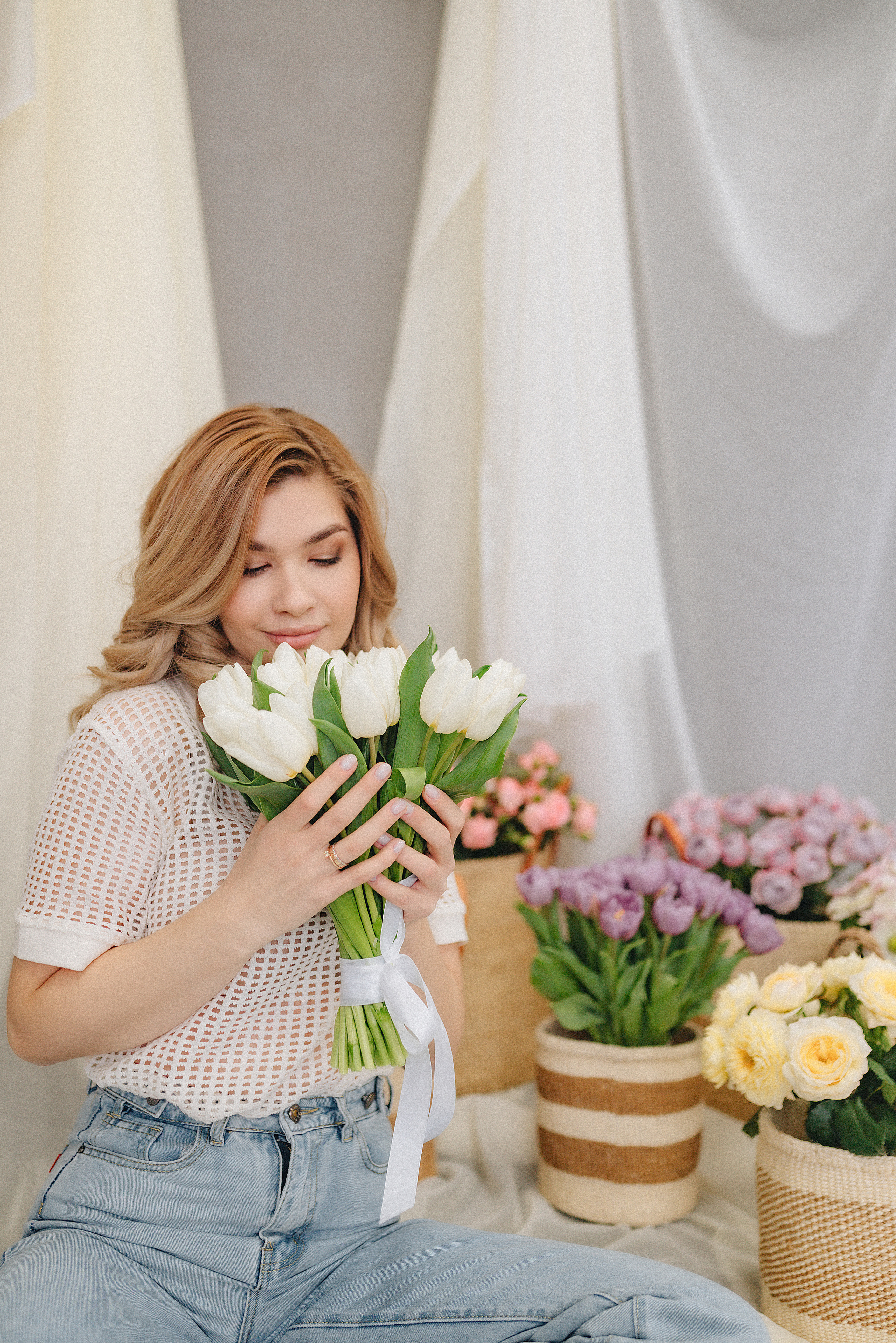 Алина | Фотодень с цветами. Фотограф Карина Шмулёва. Воронеж и область