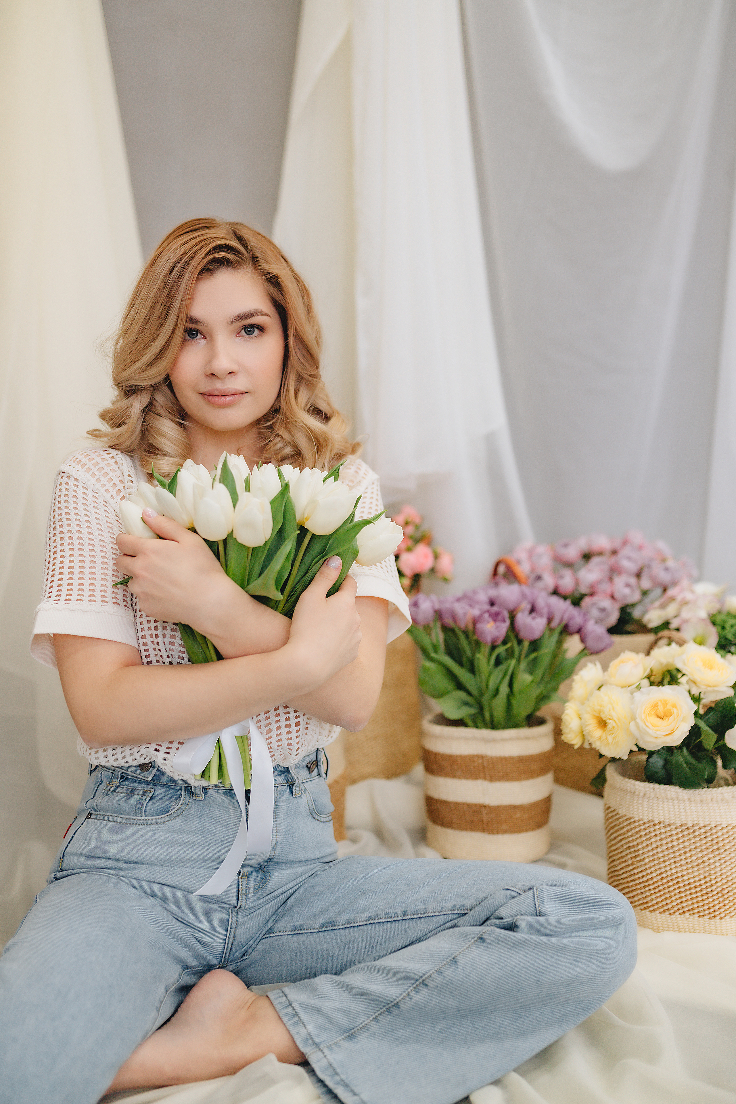 Алина | Фотодень с цветами. Фотограф Карина Шмулёва. Воронеж и область