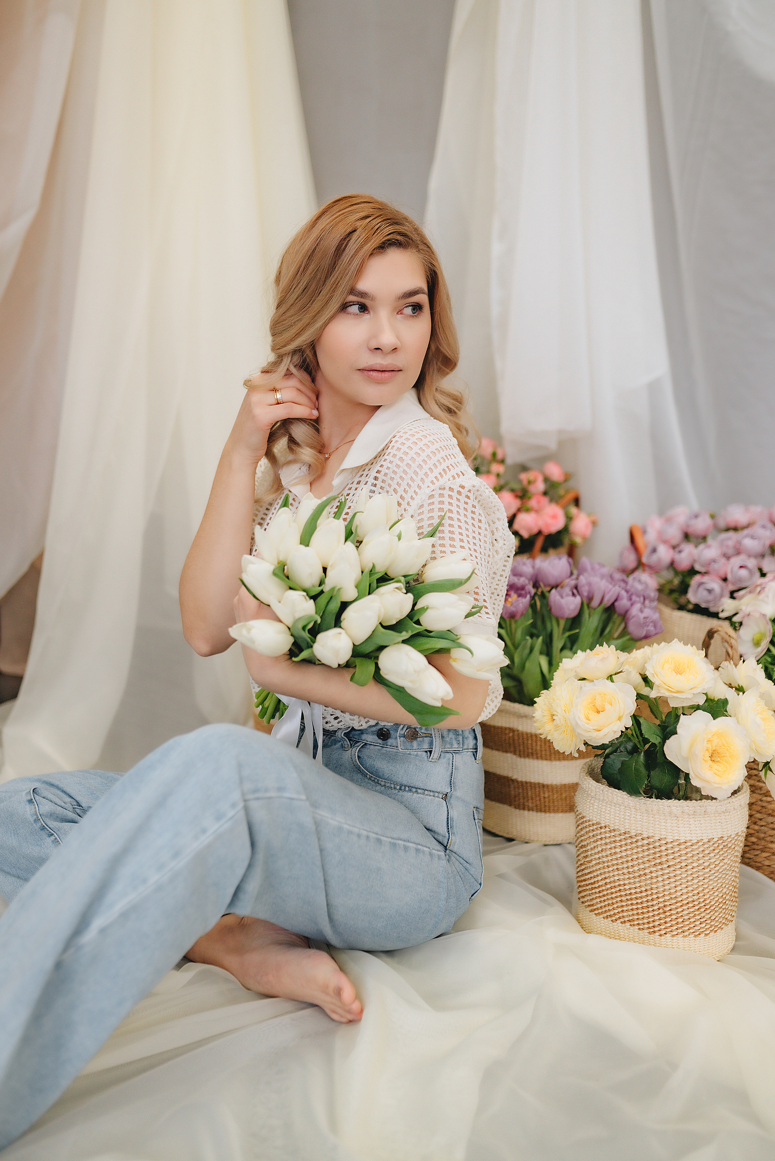 Алина | Фотодень с цветами. Фотограф Карина Шмулёва. Воронеж и область