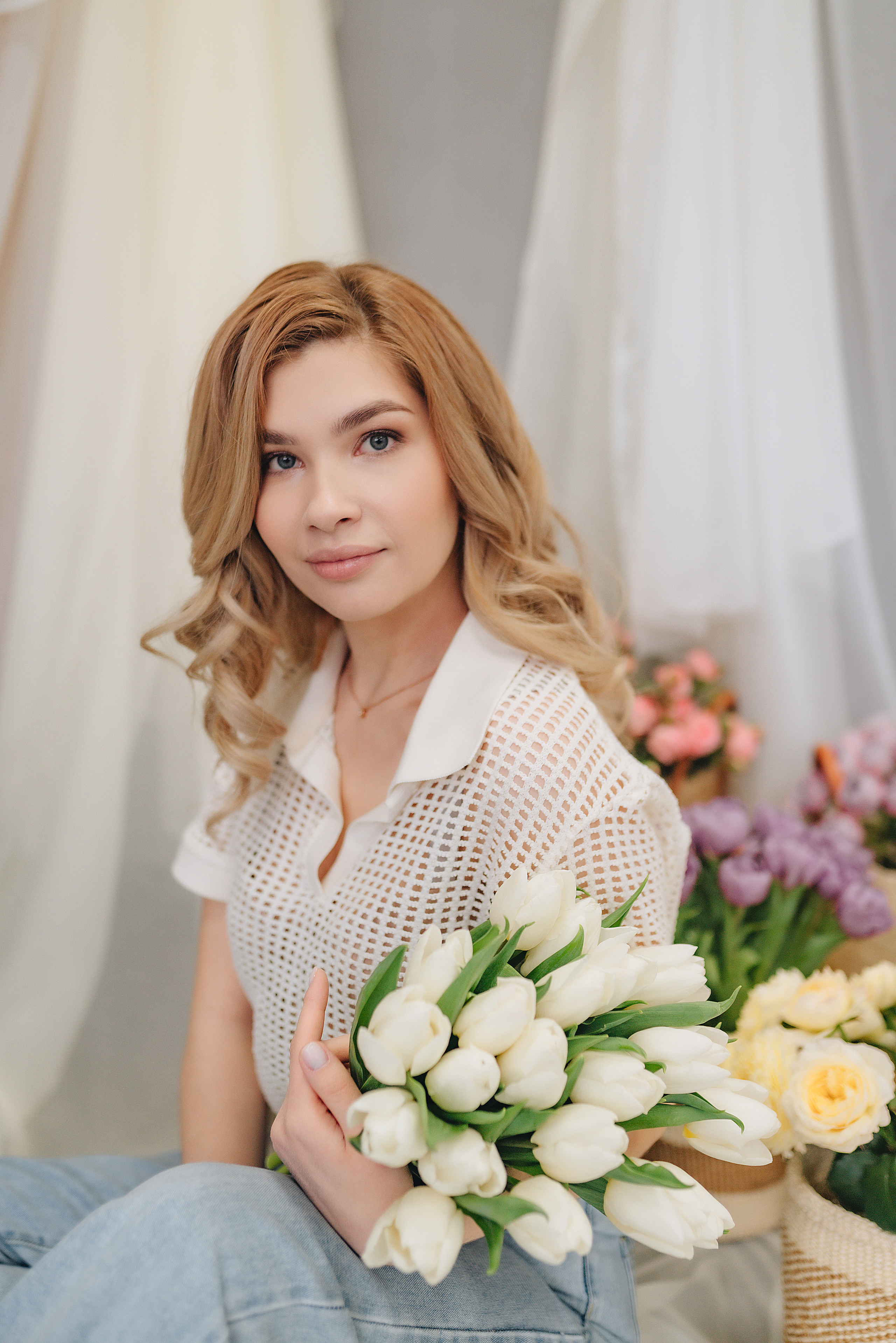 Алина | Фотодень с цветами. Фотограф Карина Шмулёва. Воронеж и область