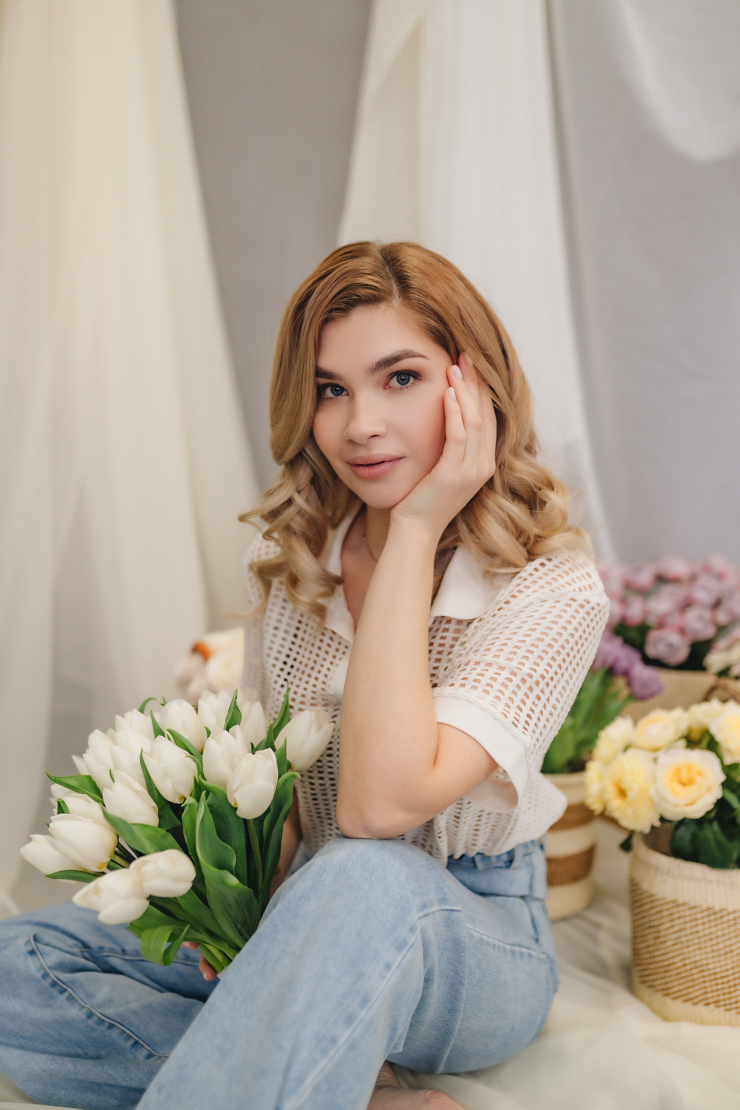 Алина | Фотодень с цветами. Фотограф Карина Шмулёва. Воронеж и область