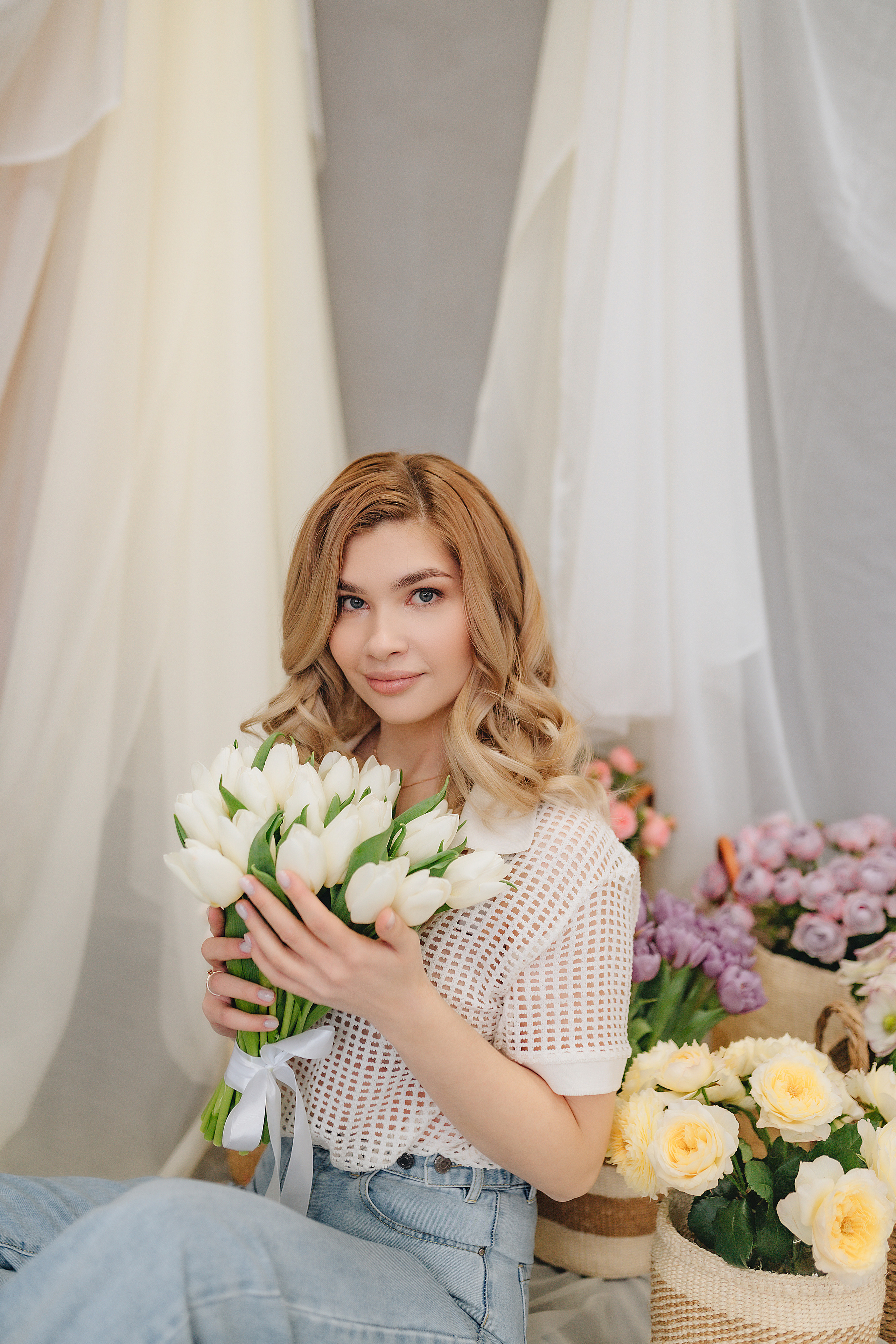 Алина | Фотодень с цветами. Фотограф Карина Шмулёва. Воронеж и область