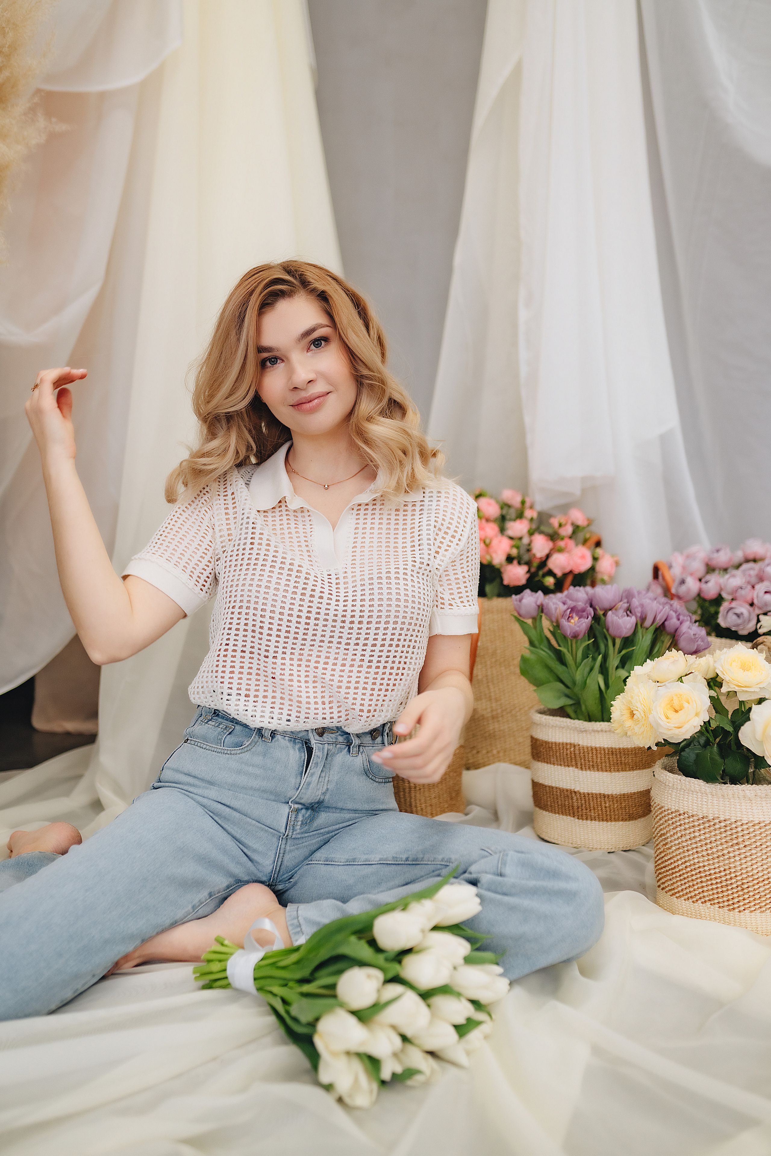 Алина | Фотодень с цветами. Фотограф Карина Шмулёва. Воронеж и область