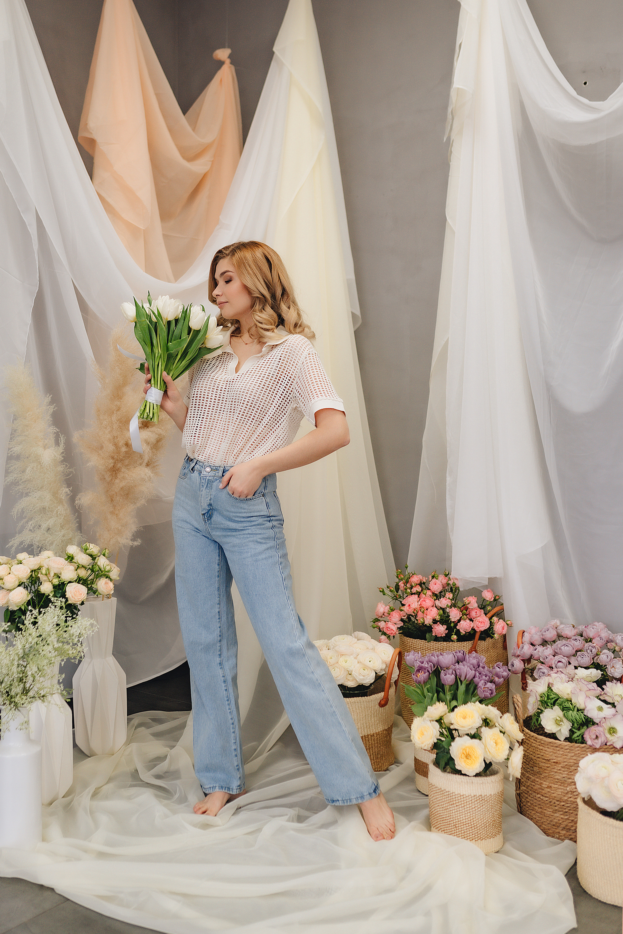 Алина | Фотодень с цветами. Фотограф Карина Шмулёва. Воронеж и область