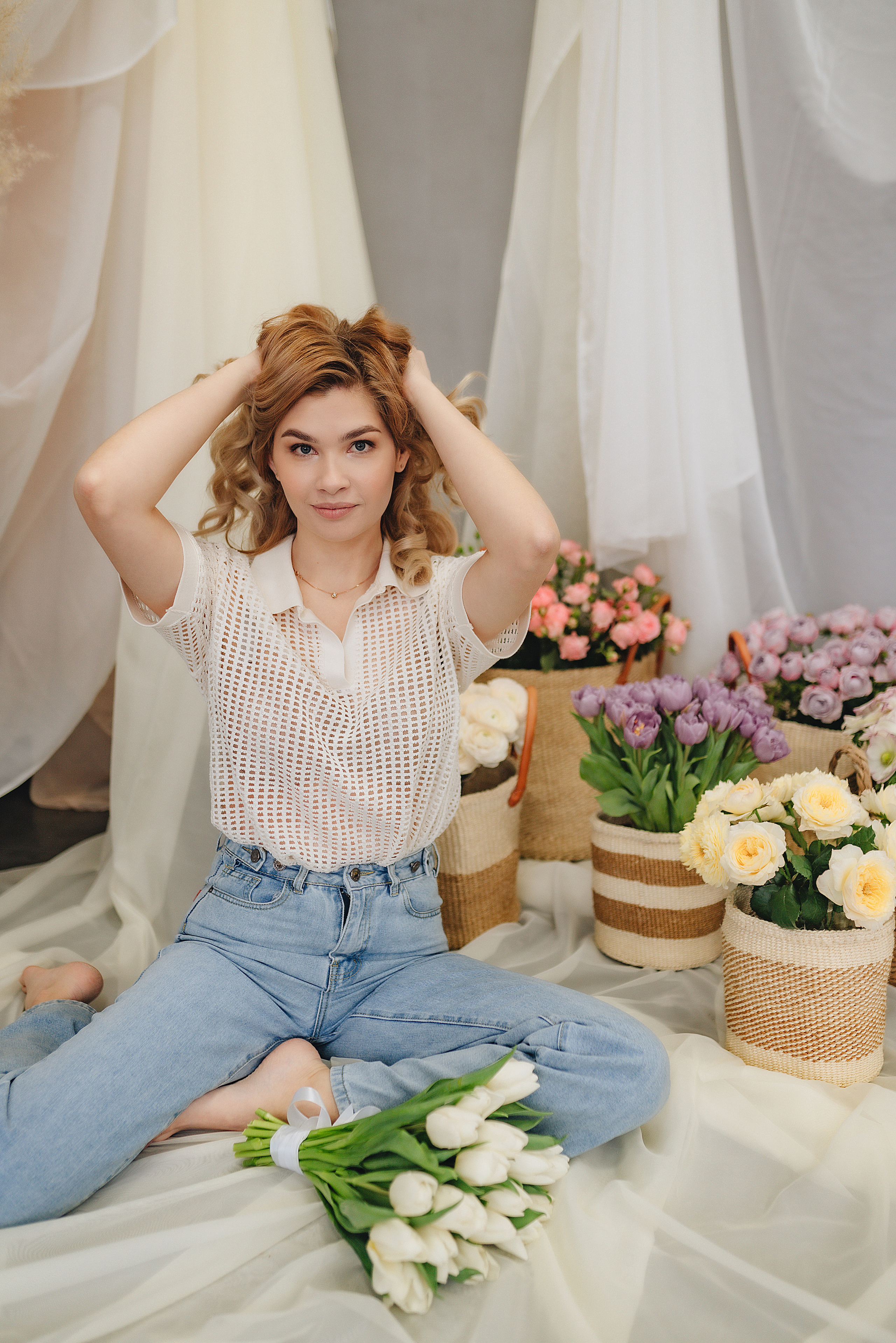 Алина | Фотодень с цветами. Фотограф Карина Шмулёва. Воронеж и область