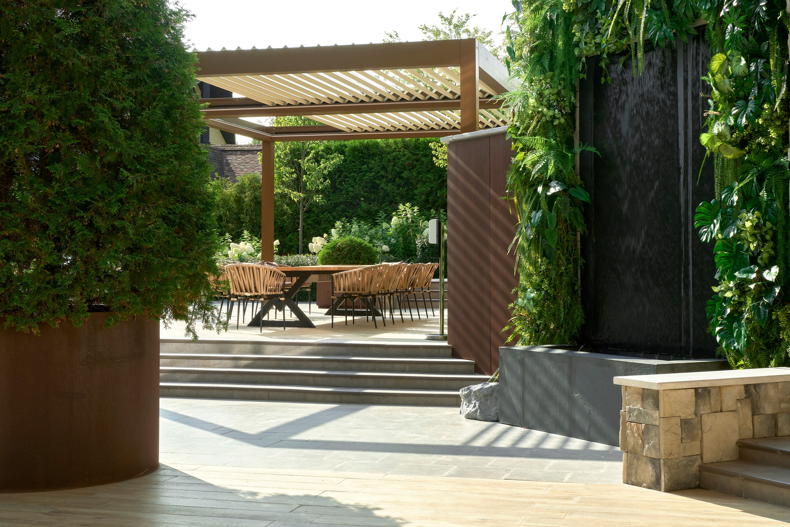 Фотосъемка сада в Кирполье для ландшафтной компании Хвоя. Фотосъемка частных садов и интерьеров | Санкт-Петербург | Москва | РФ