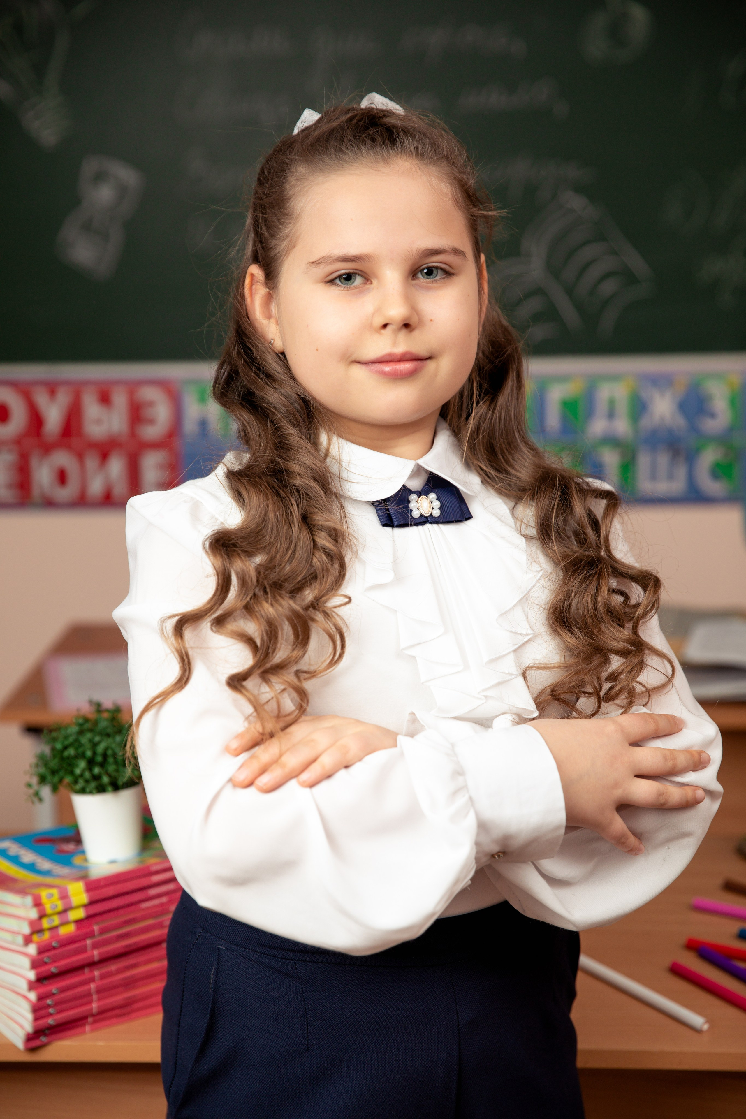 Фотосессия в школе для четвертого класса. Выпускные альбомы Евгении Виноградовой г. Липецк