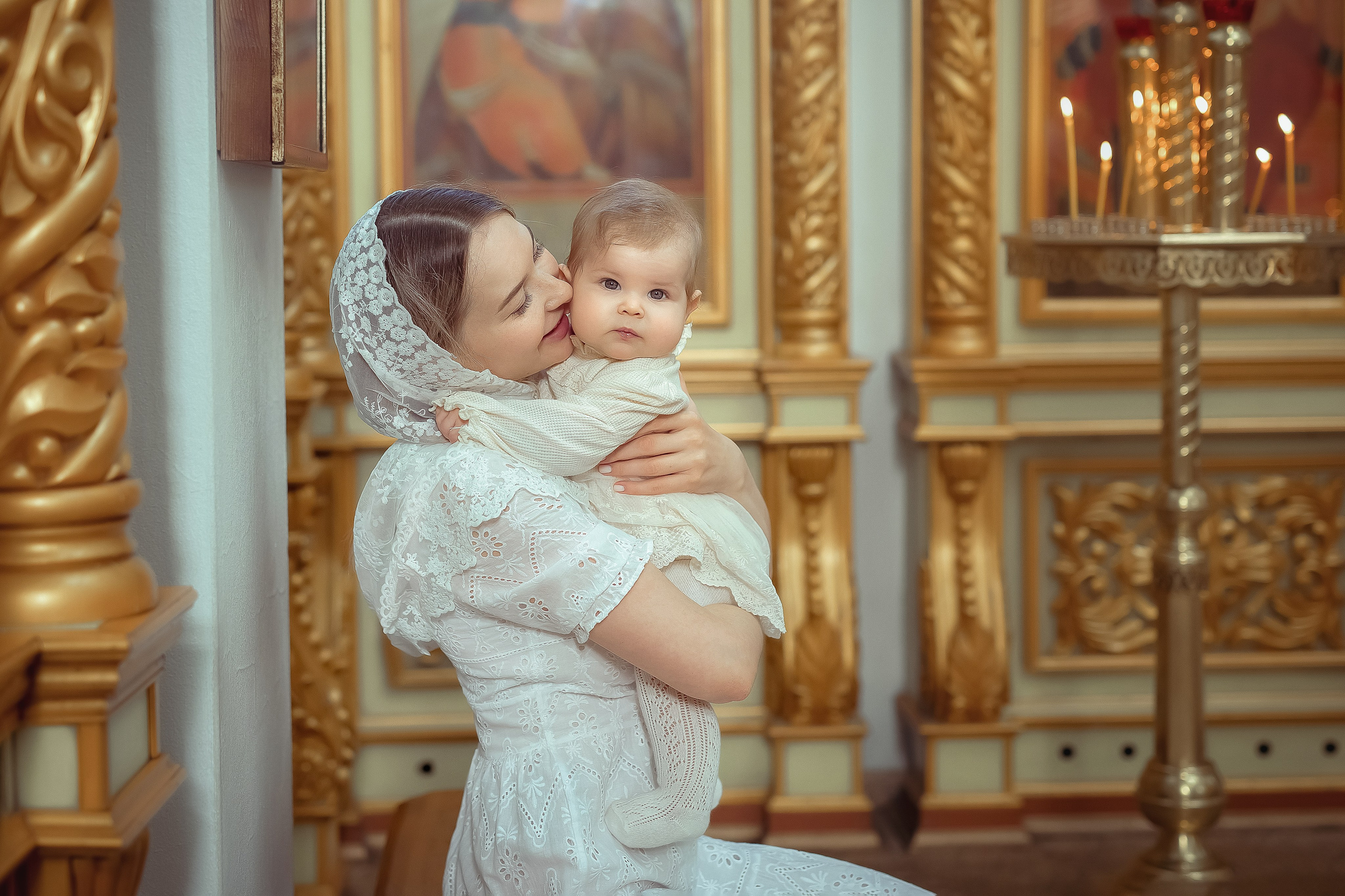 Крещение Полины Храм Андрея Первозванного. Фотограф на крещение и венчание