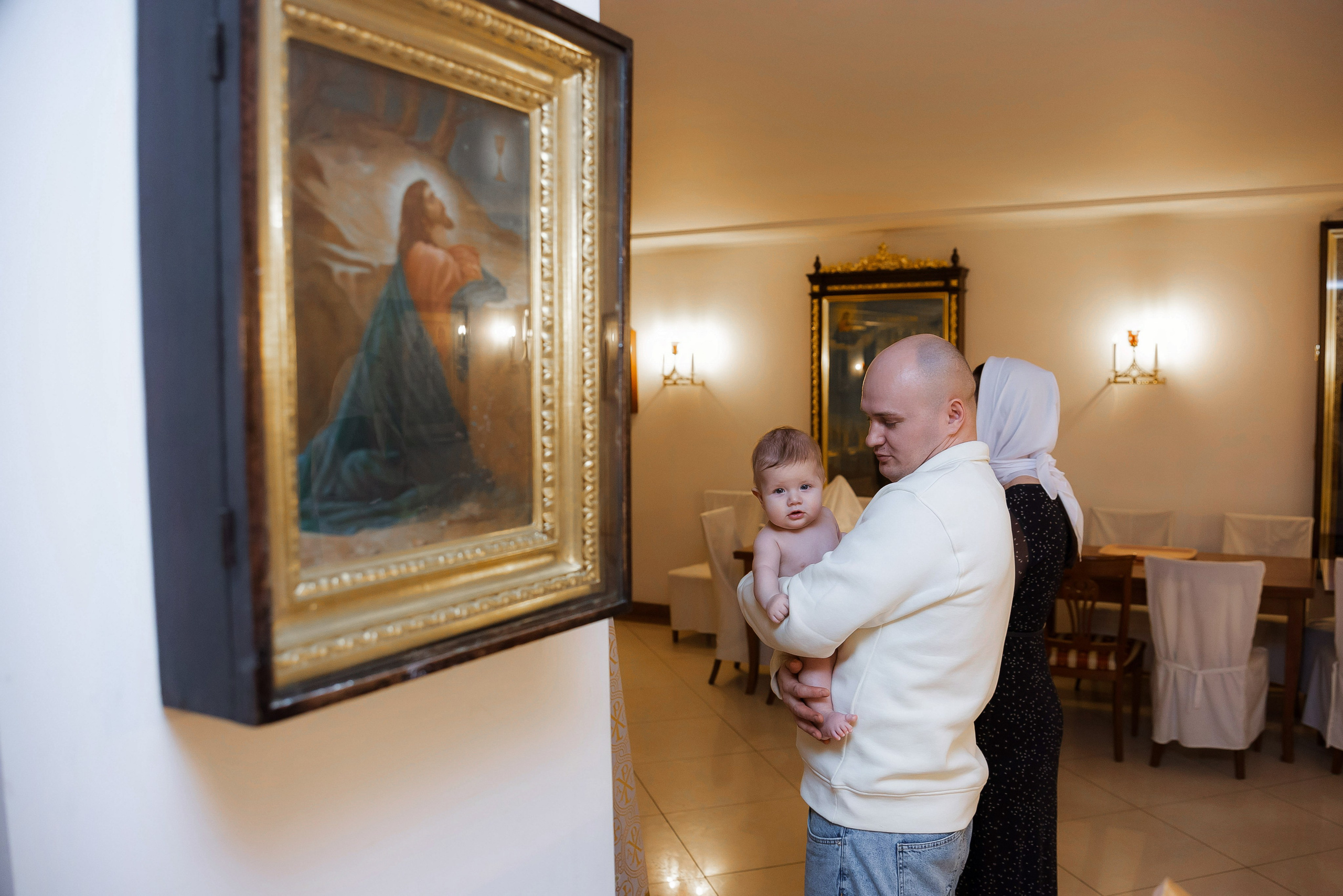 Крещение Андрея. Семейный и детский фотограф в Москве Александра Мак