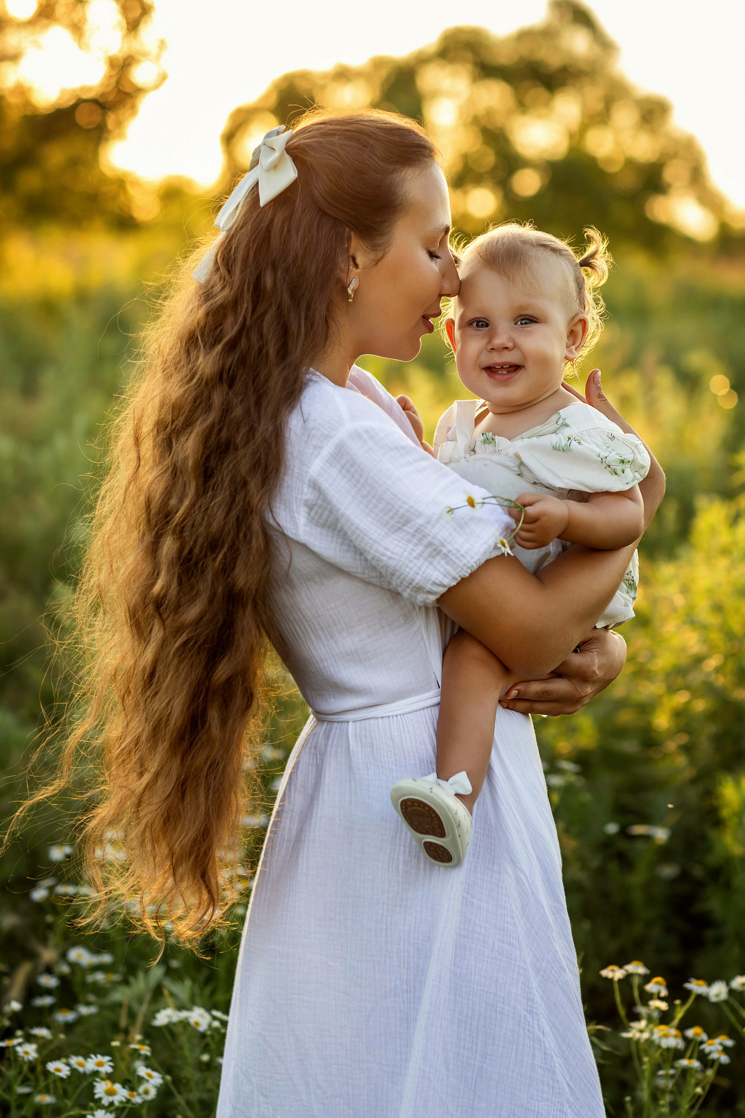 Летняя семейная фотосессия в поле. Детский и семейный фотограф Елена Воропаева