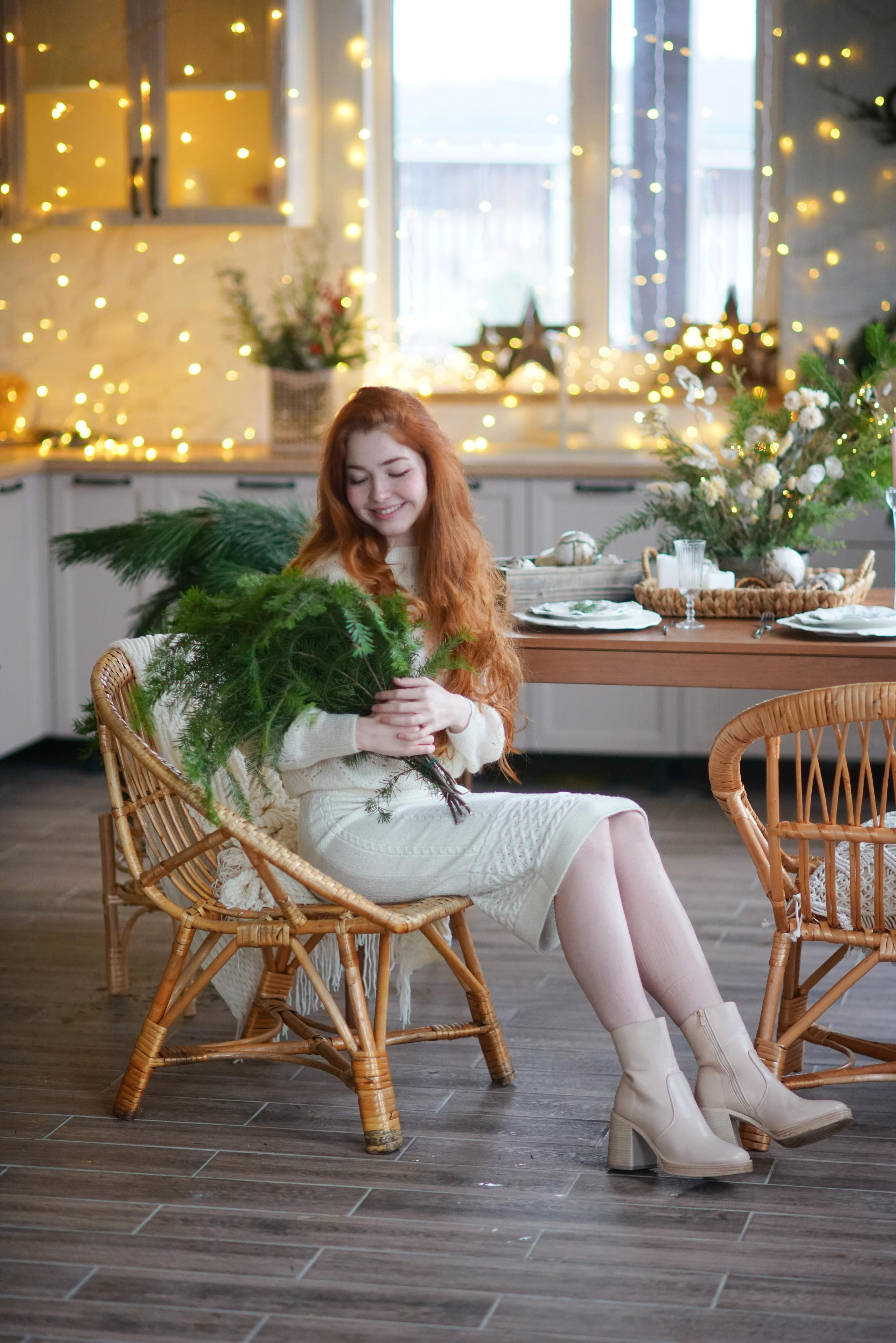 Фотосессия для Ани в загородном доме, женский портрет. Фотодача — загородный дом для съемок в Домодедово, Московская область