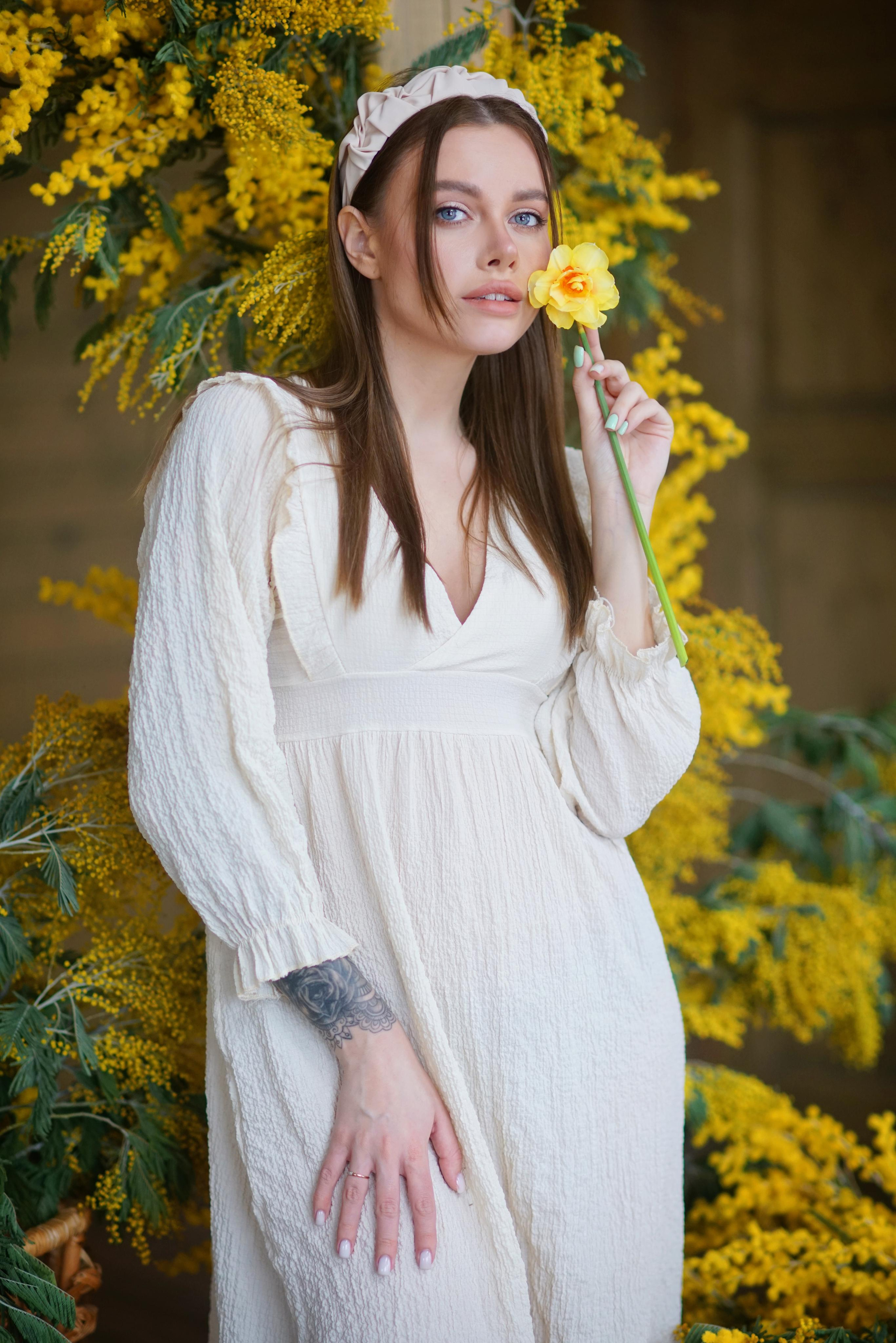 Мимоза, съемка для Даши. Фотодача — загородный дом для съемок в Домодедово, Московская область