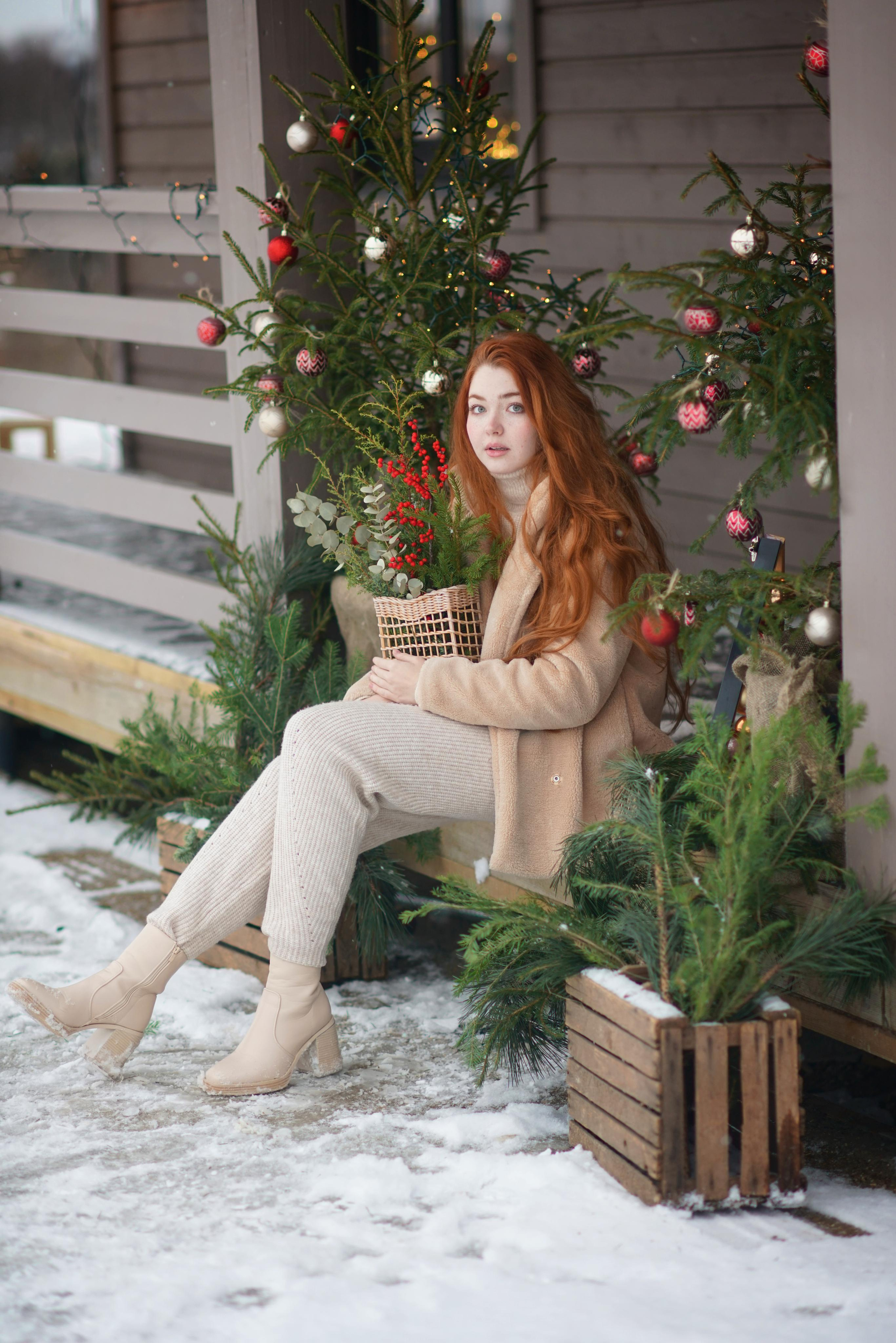 Фотосессия для Ани в загородном доме, женский портрет. Фотодача — загородный дом для съемок в Домодедово, Московская область