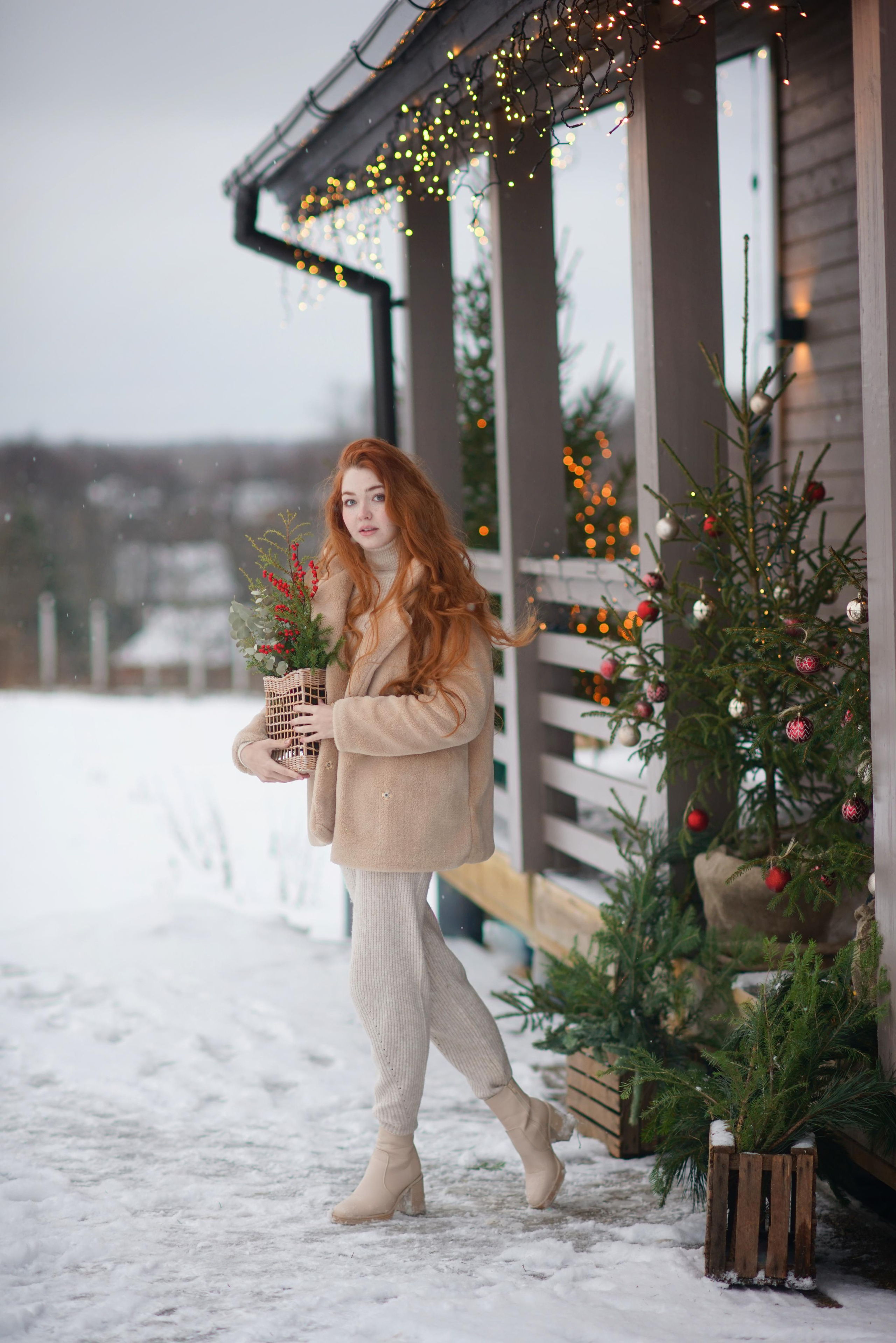 Фотосессия для Ани в загородном доме, женский портрет. Фотодача — загородный дом для съемок в Домодедово, Московская область