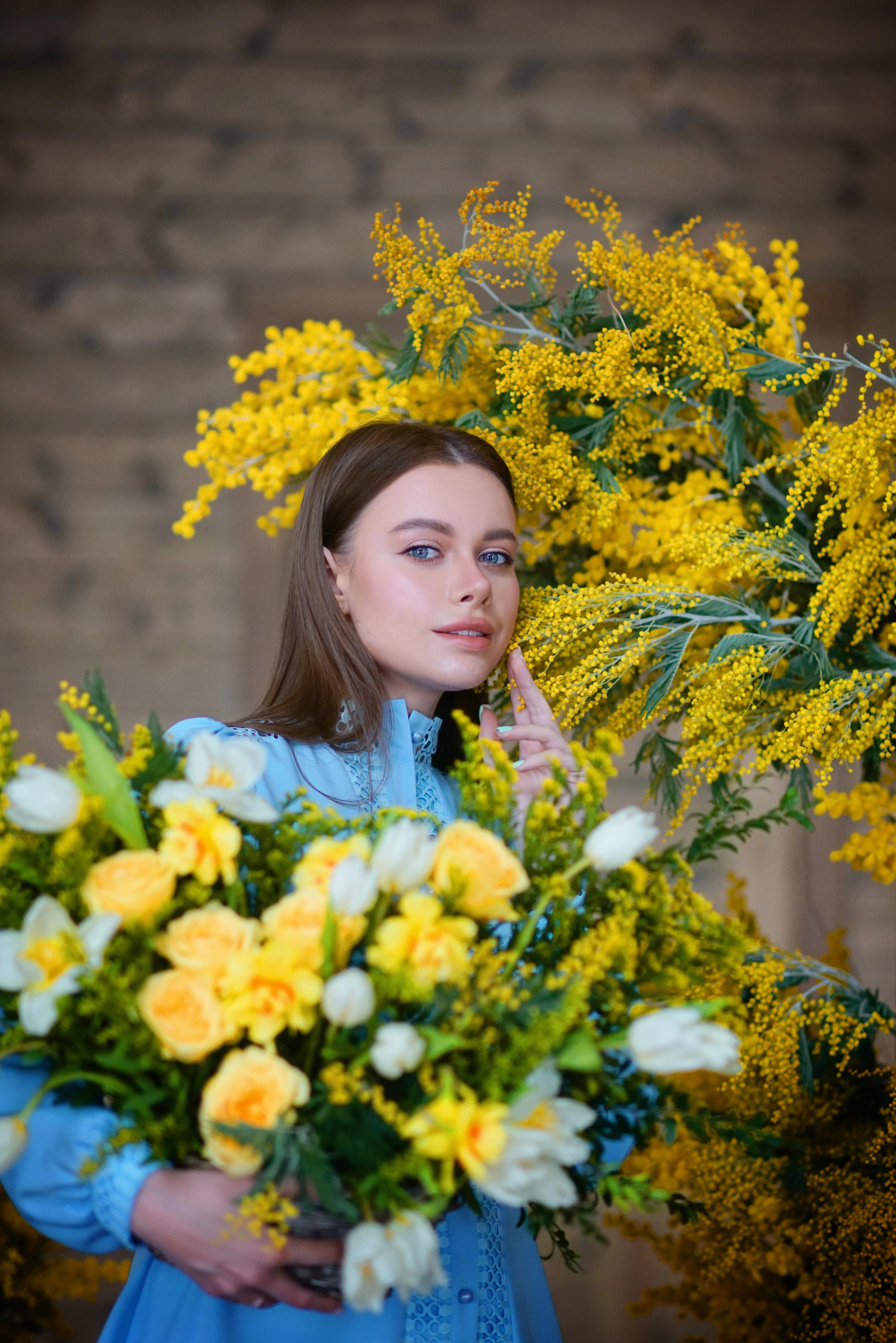 Мимоза, съемка для Даши. Фотодача — загородный дом для съемок в Домодедово, Московская область