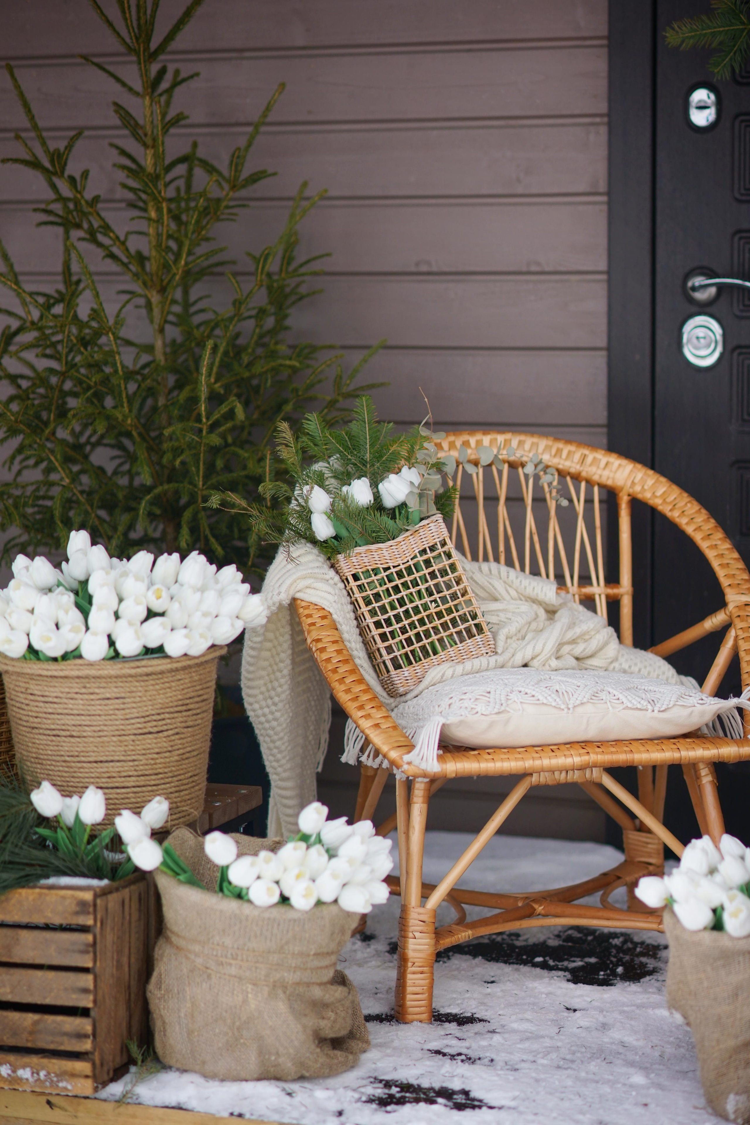 Веранда и тюльпаны. Фотодача — загородный дом для съемок в Домодедово, Московская область