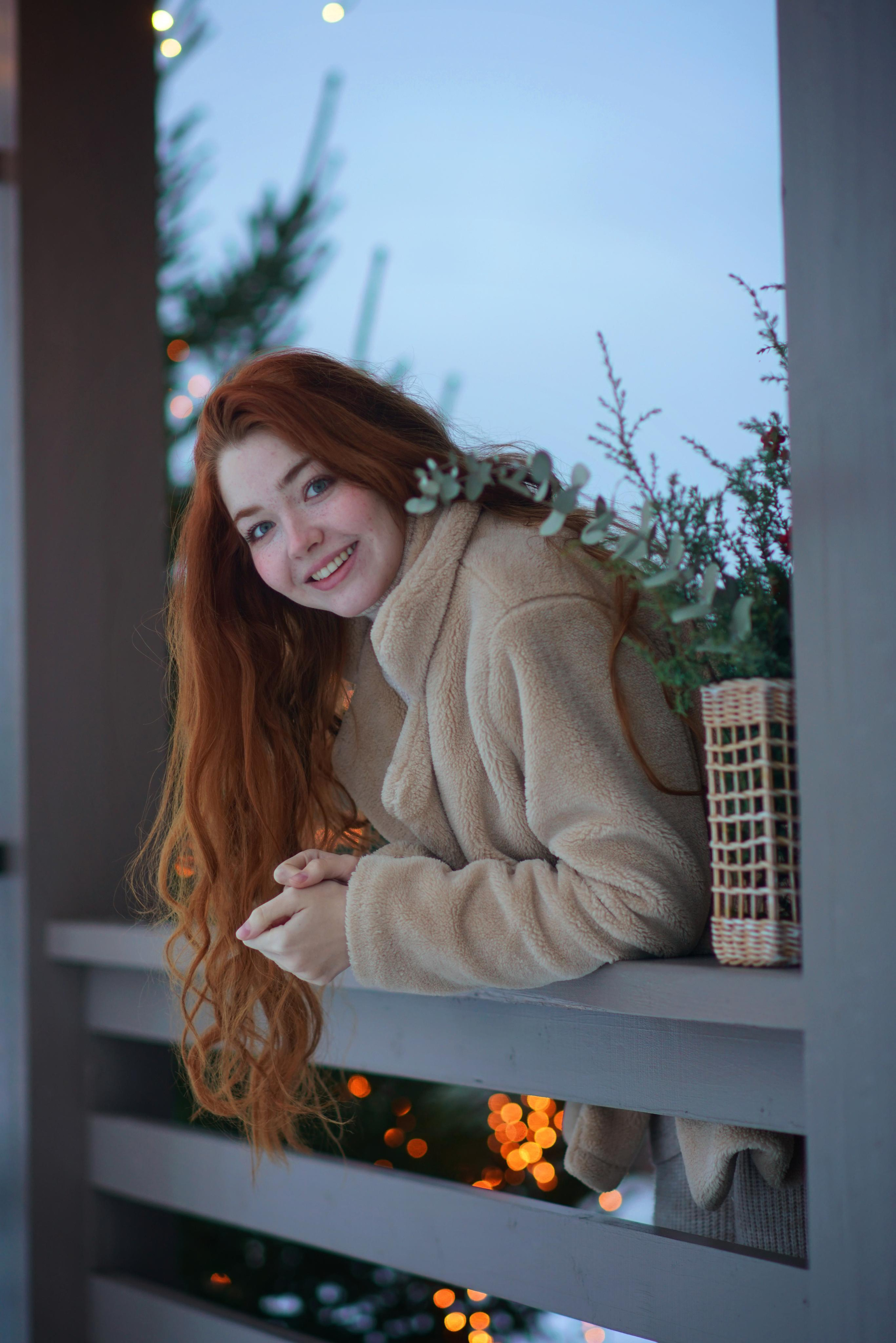 Фотосессия для Ани в загородном доме, женский портрет. Фотодача — загородный дом для съемок в Домодедово, Московская область