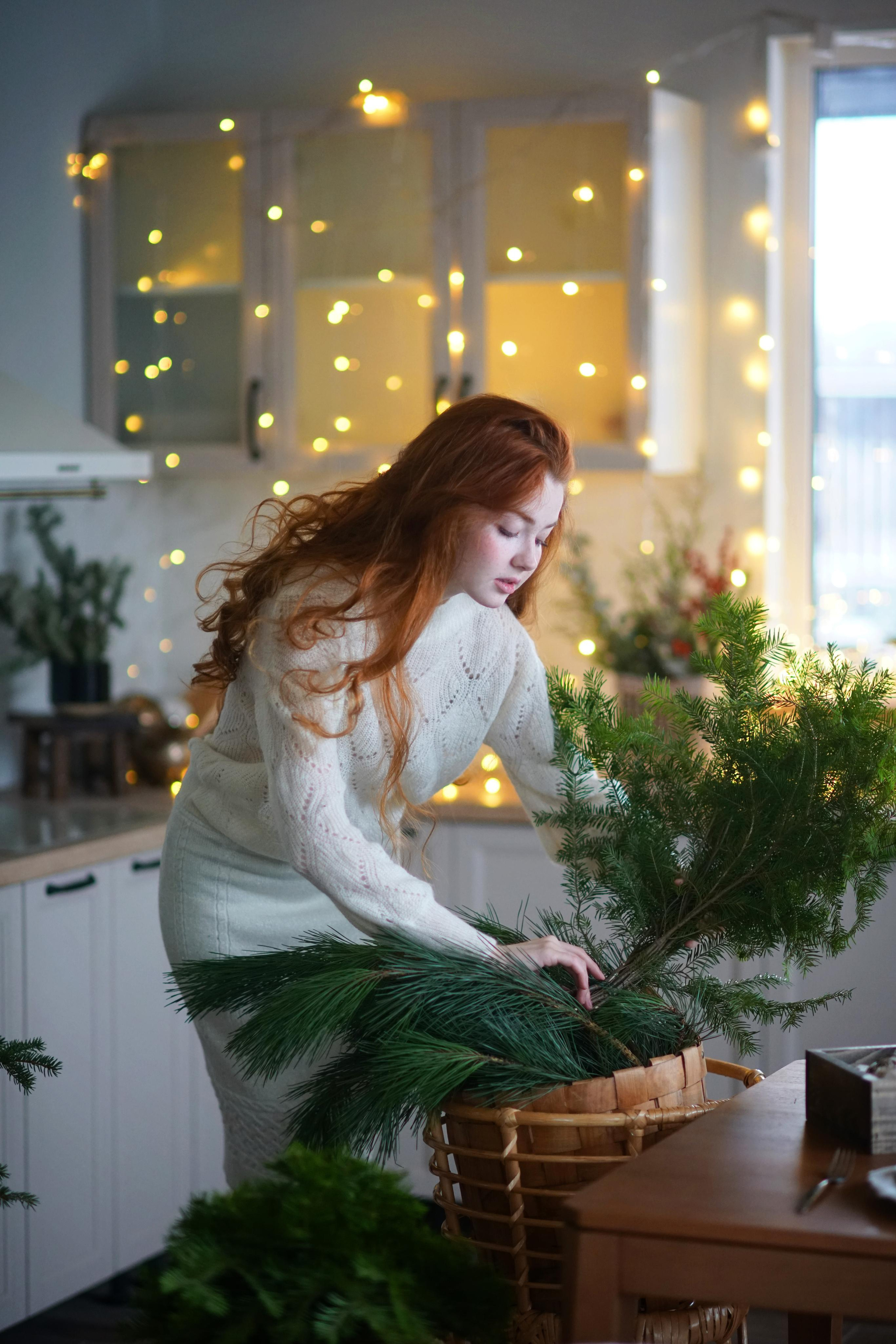 Фотосессия для Ани в загородном доме, женский портрет. Фотодача — загородный дом для съемок в Домодедово, Московская область