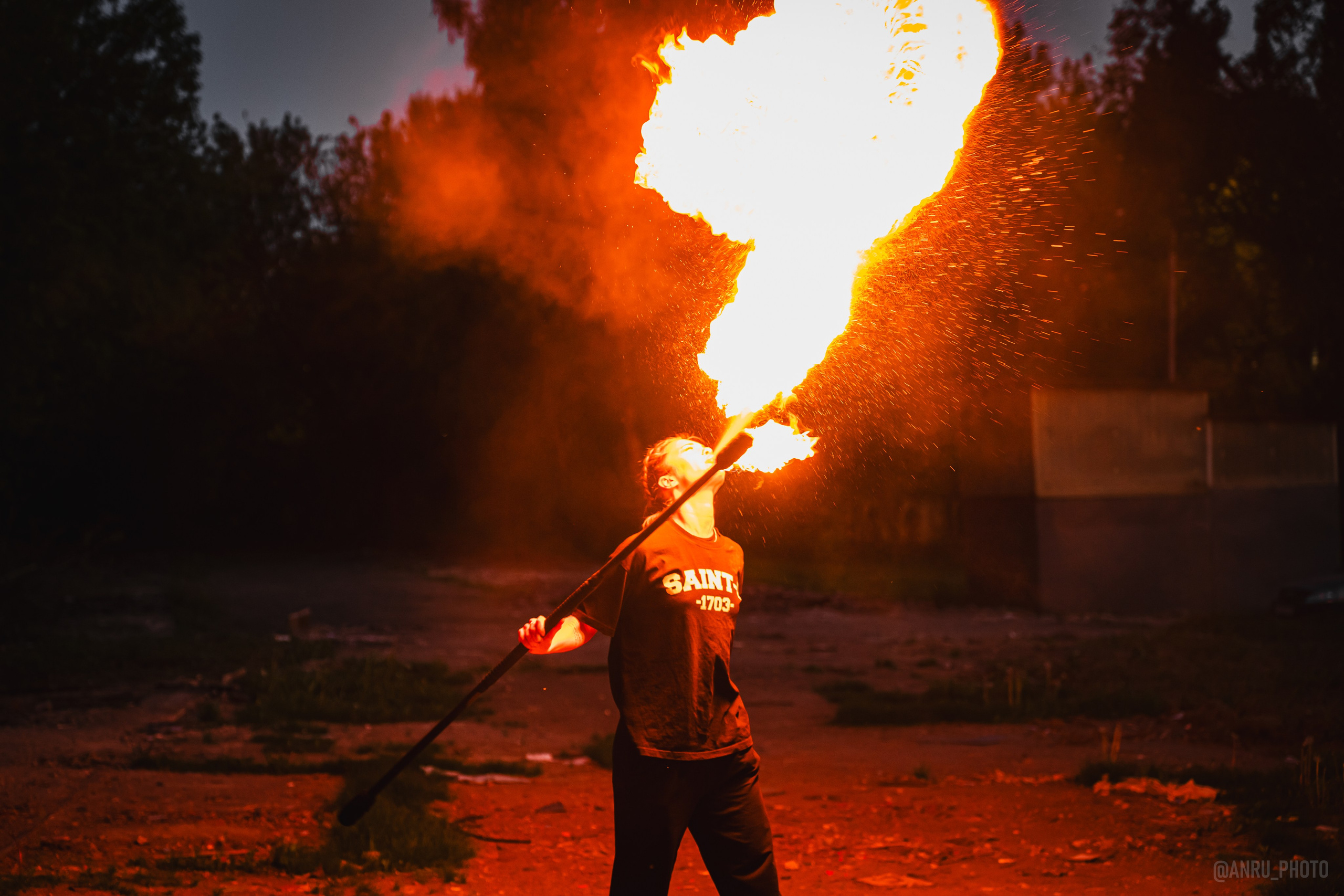 Огненная тренировка. Репортажный фотограф Анастасия Рубцова