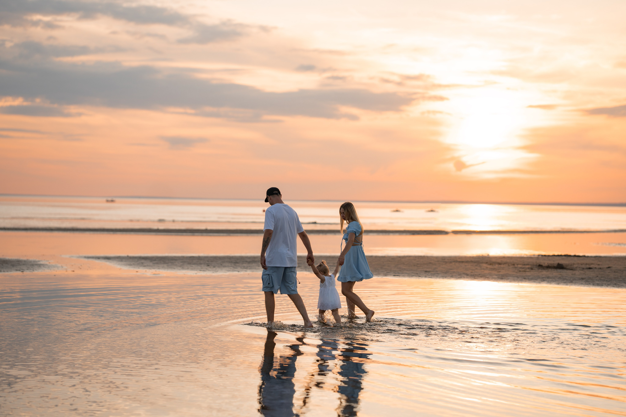 Семья Елизаветы на закате. Семейный и портретный фотограф в Санкт-Петербурге Татьяна Гримоть