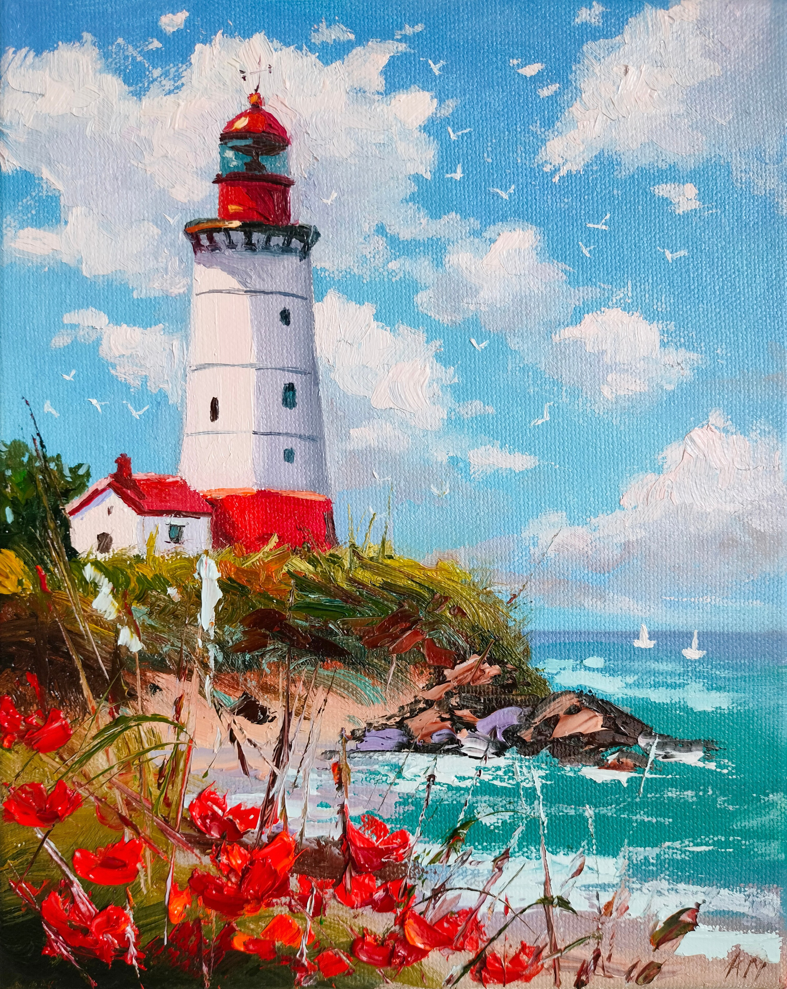 Маяк. картины ручной работы с доставкой по Саратову 