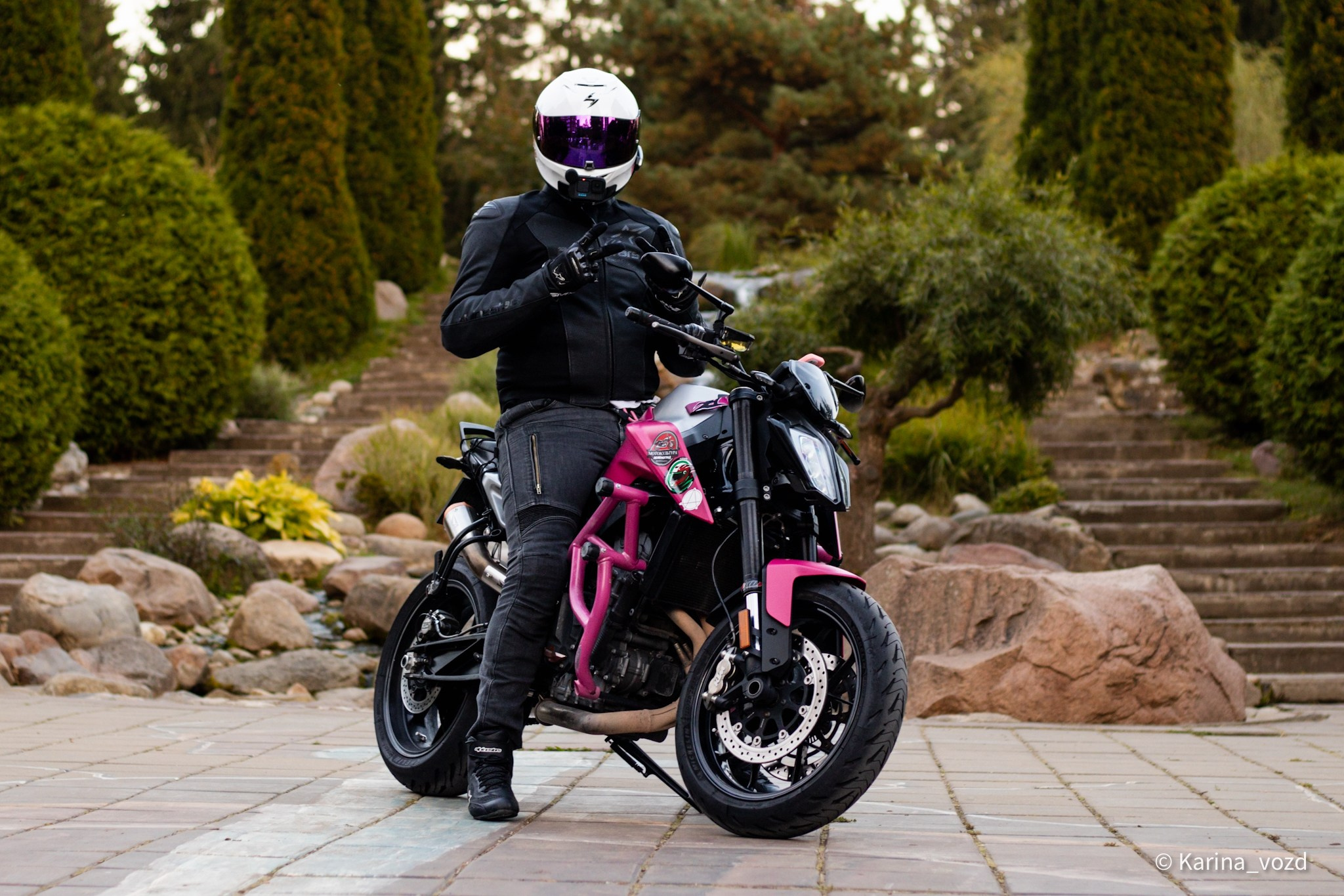 Летний фотосет для участников сообщества «ZelRiders». Репортажный фотограф в Москве и Зеленограде Karina-vozd