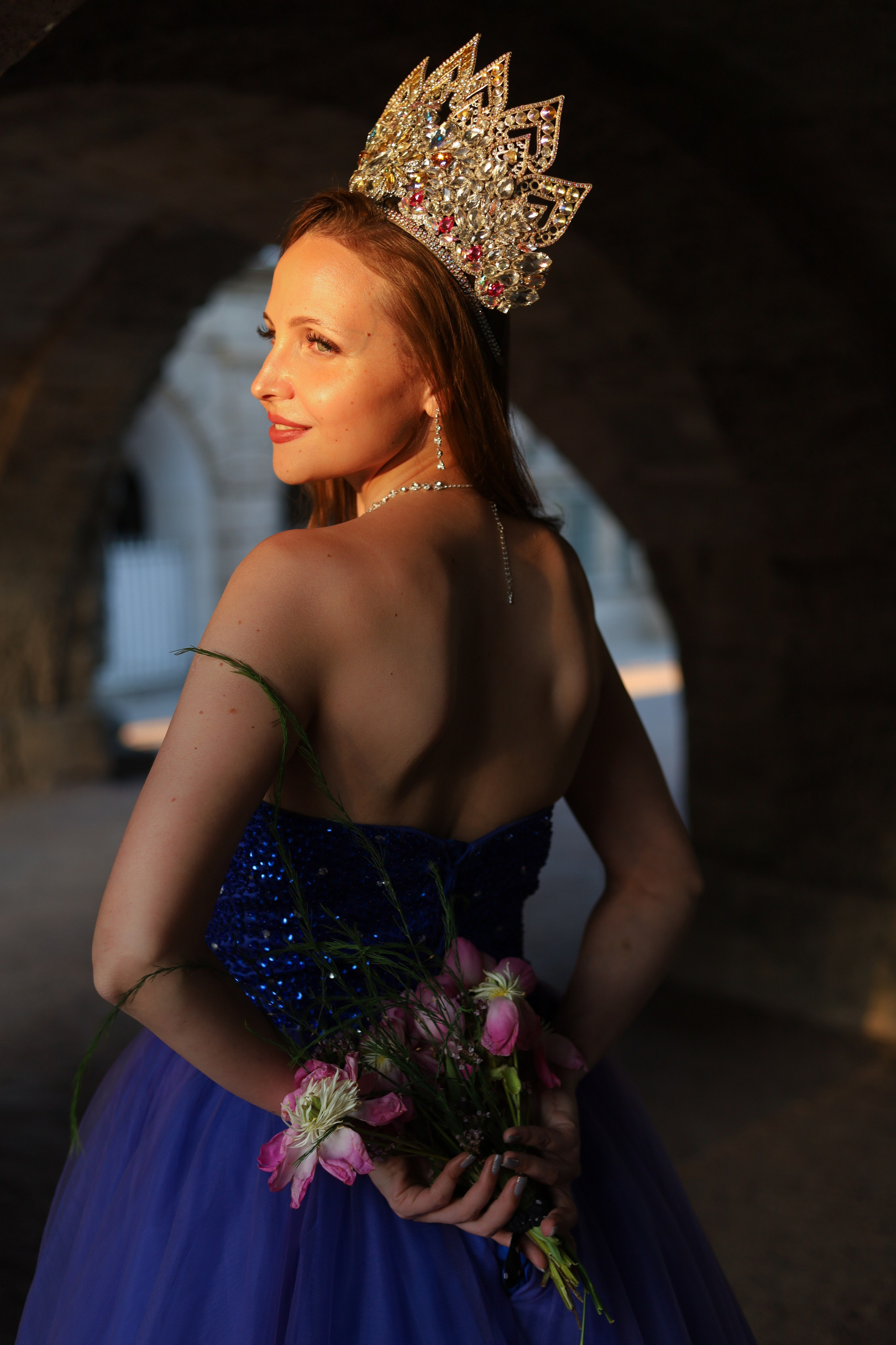 Царское село. Победительница конкурса красоты. Женский портрет. Корона. Портфолио