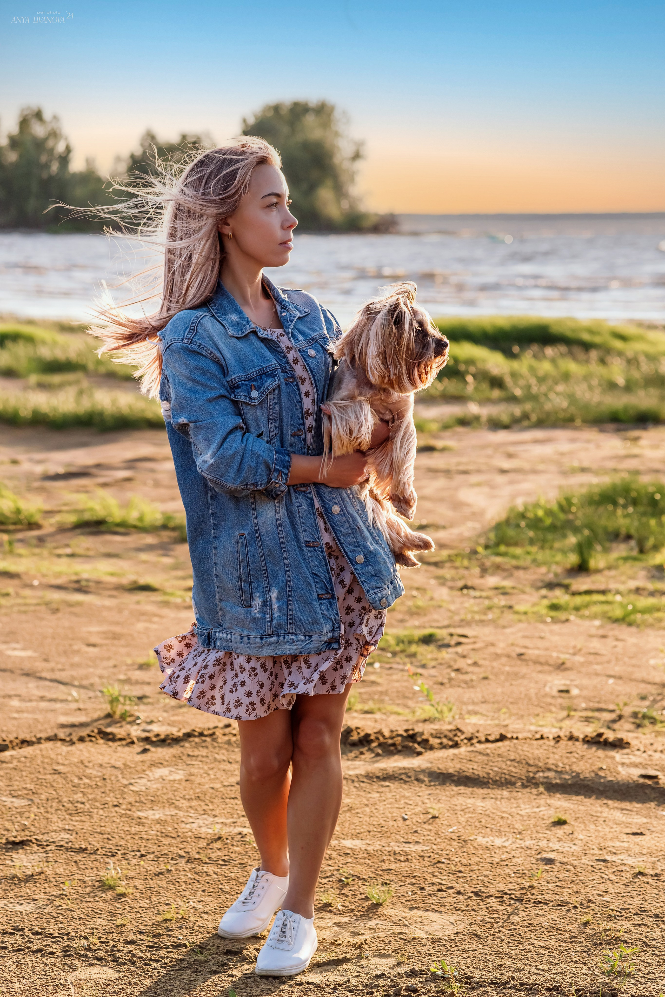 Катя и йорки. Фотограф анималист Аня Ливанова | Рыбинск