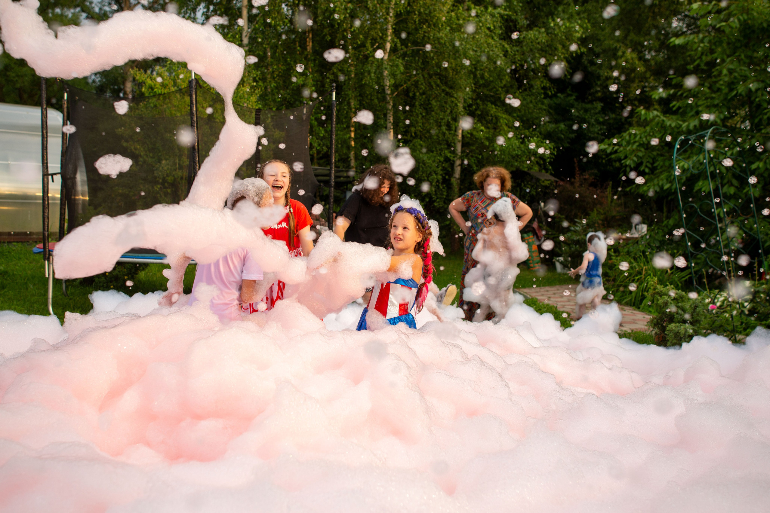 День рождения Насти. Пенная вечеринка. Семейный и детский фотограф Анна Петракова