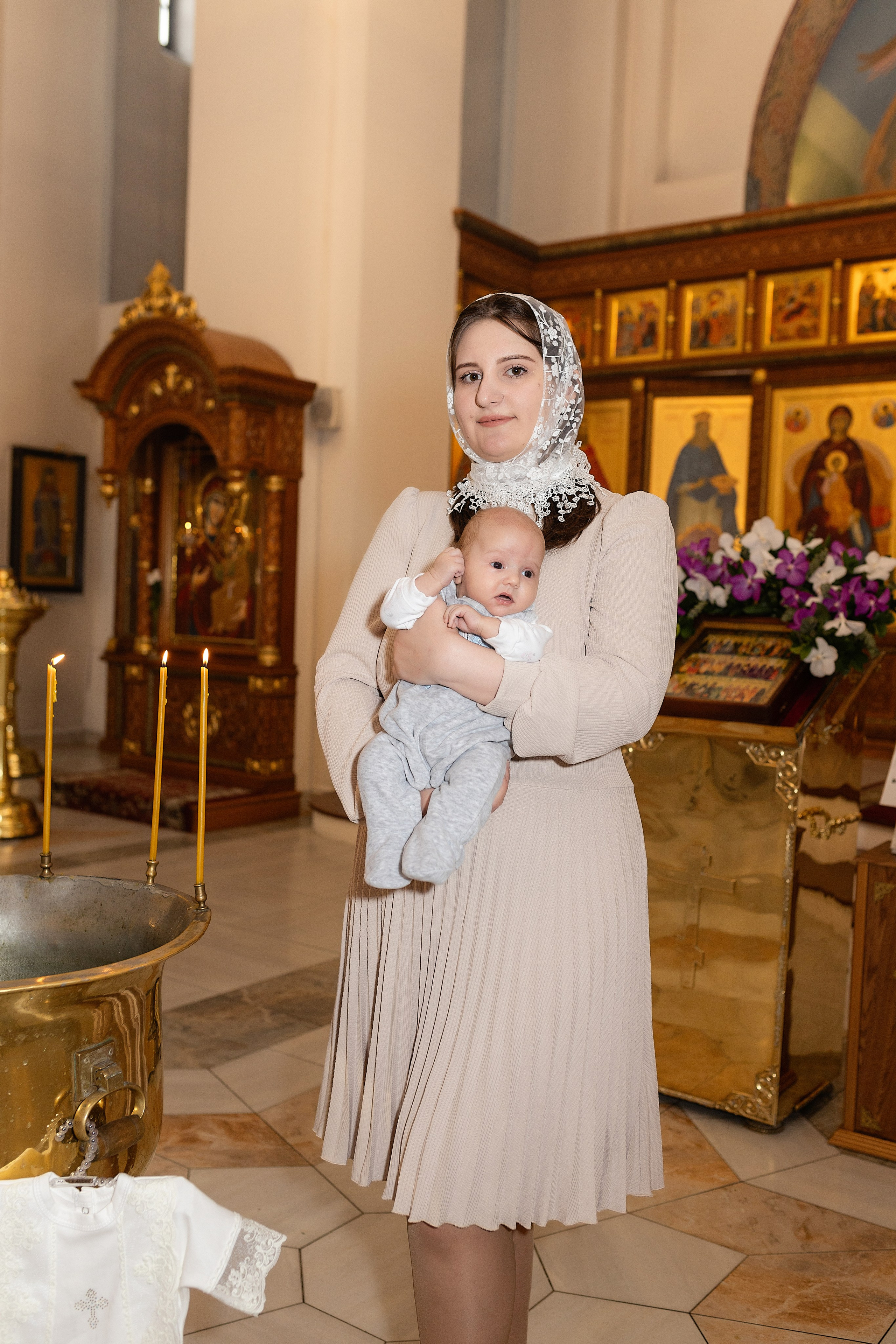 Таинство крещения Алисы. Фотограф в Железнодорожном и Балашихе