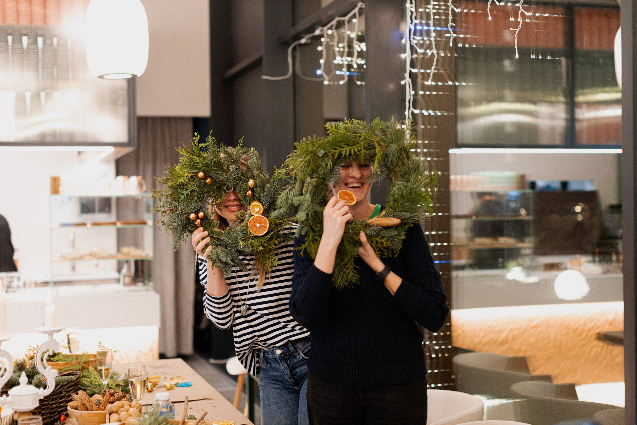 Мк свечи и венок (новогодний корпоратив). Анастасия Ракчеева Художник