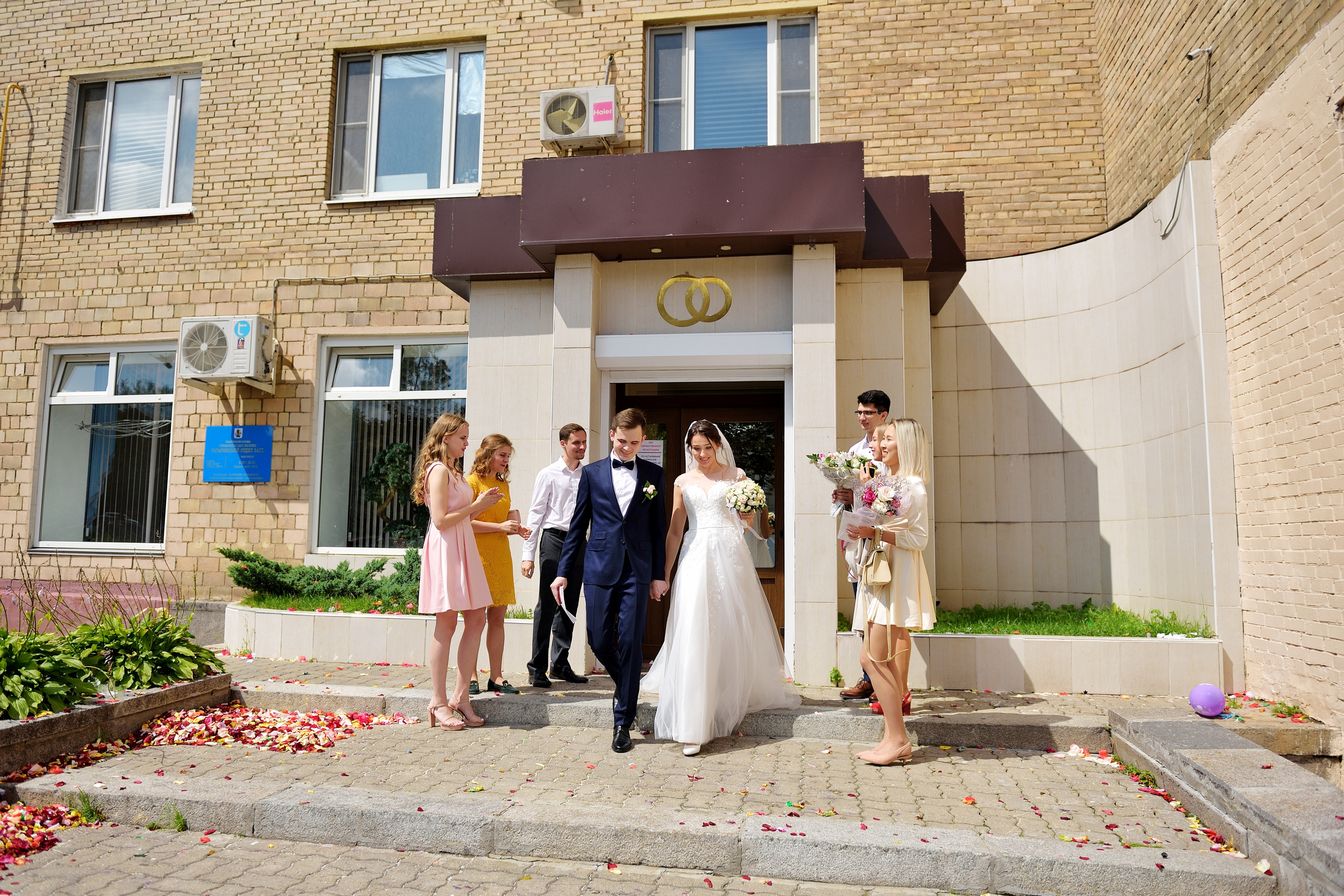 свадьба в гагаринском загсе, гагаринский загс