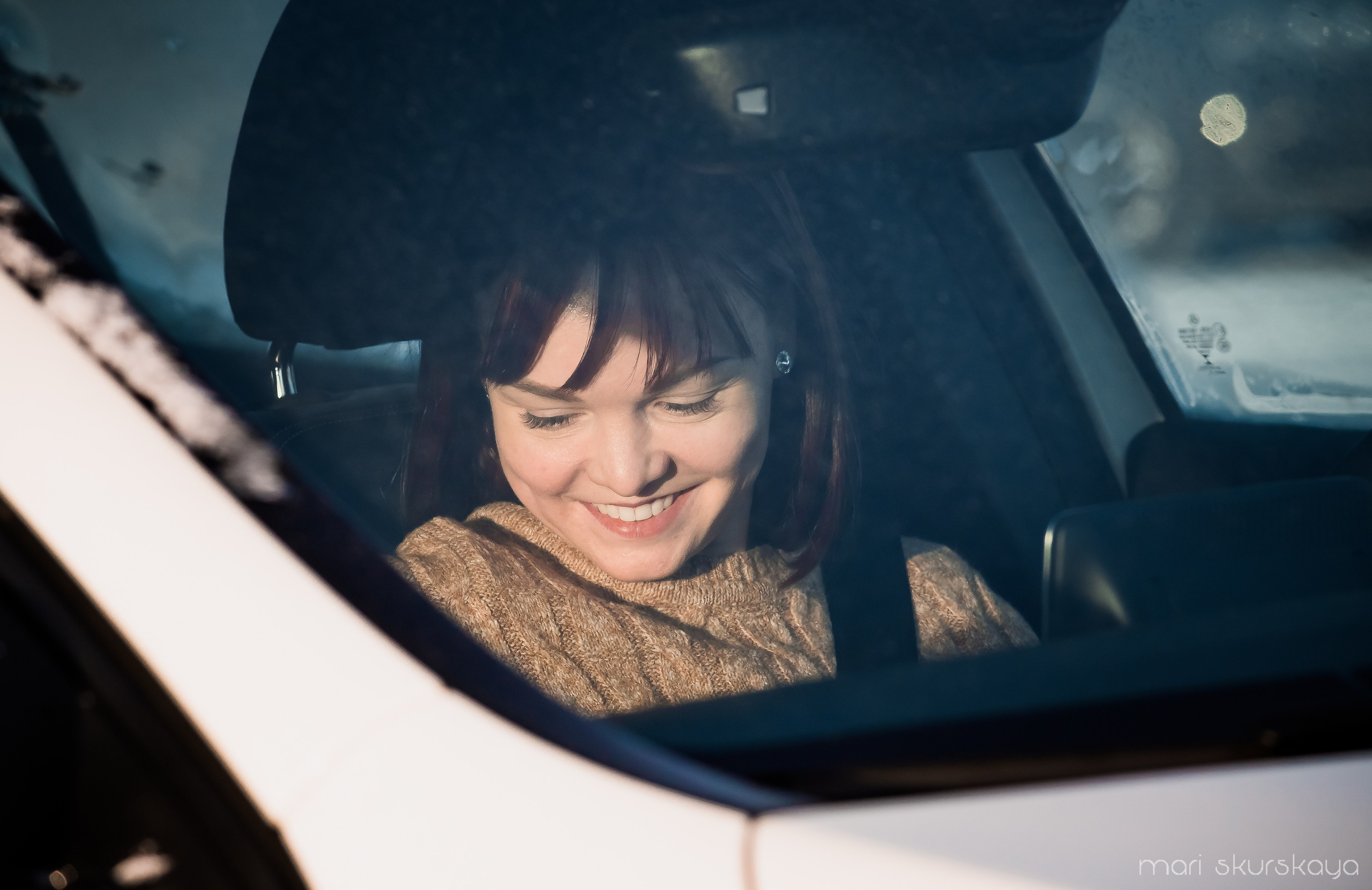 Контраварийная практика вождения автомобиля. Мотофотограф в Санкт-Петербурге Мария Скурская