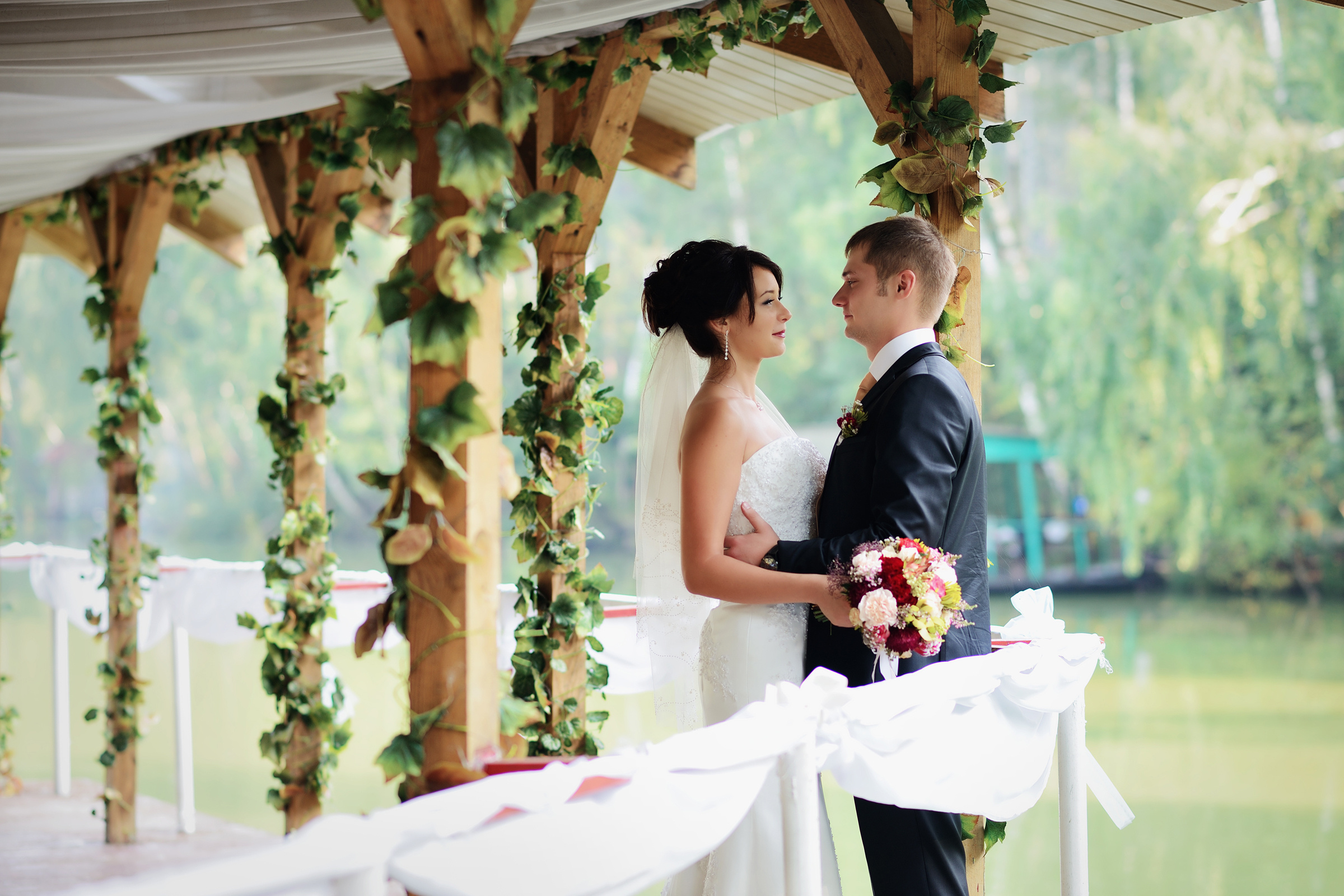 свадебная фотосессия на природе