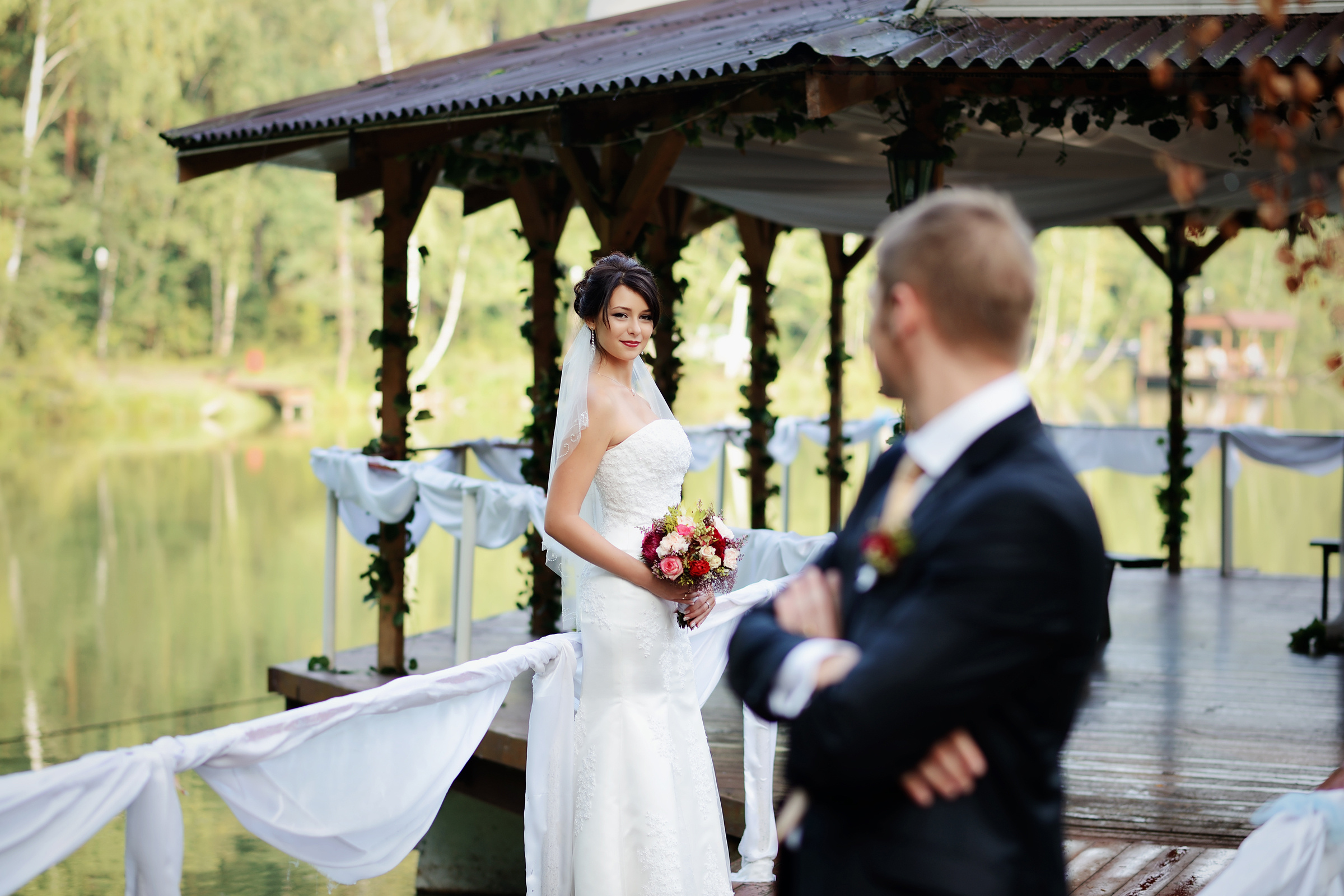 свадебная фотосессия на природе