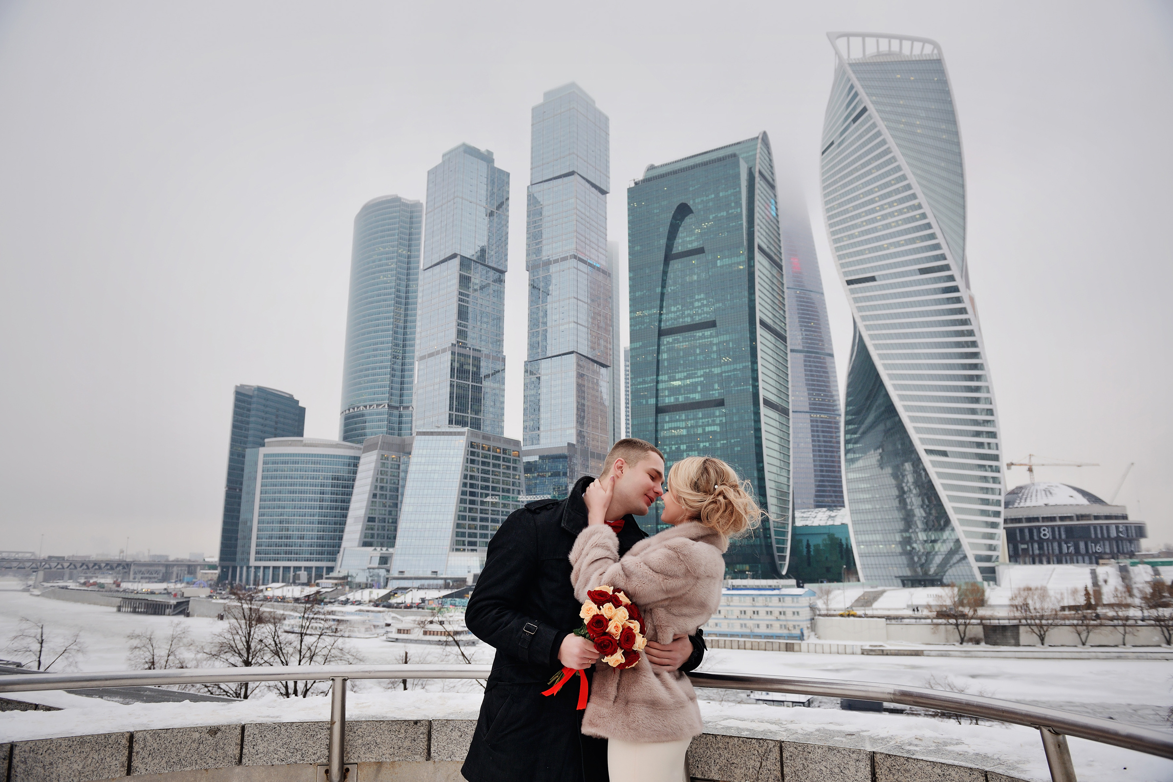 Свадебная фотосессия Москва- Сити