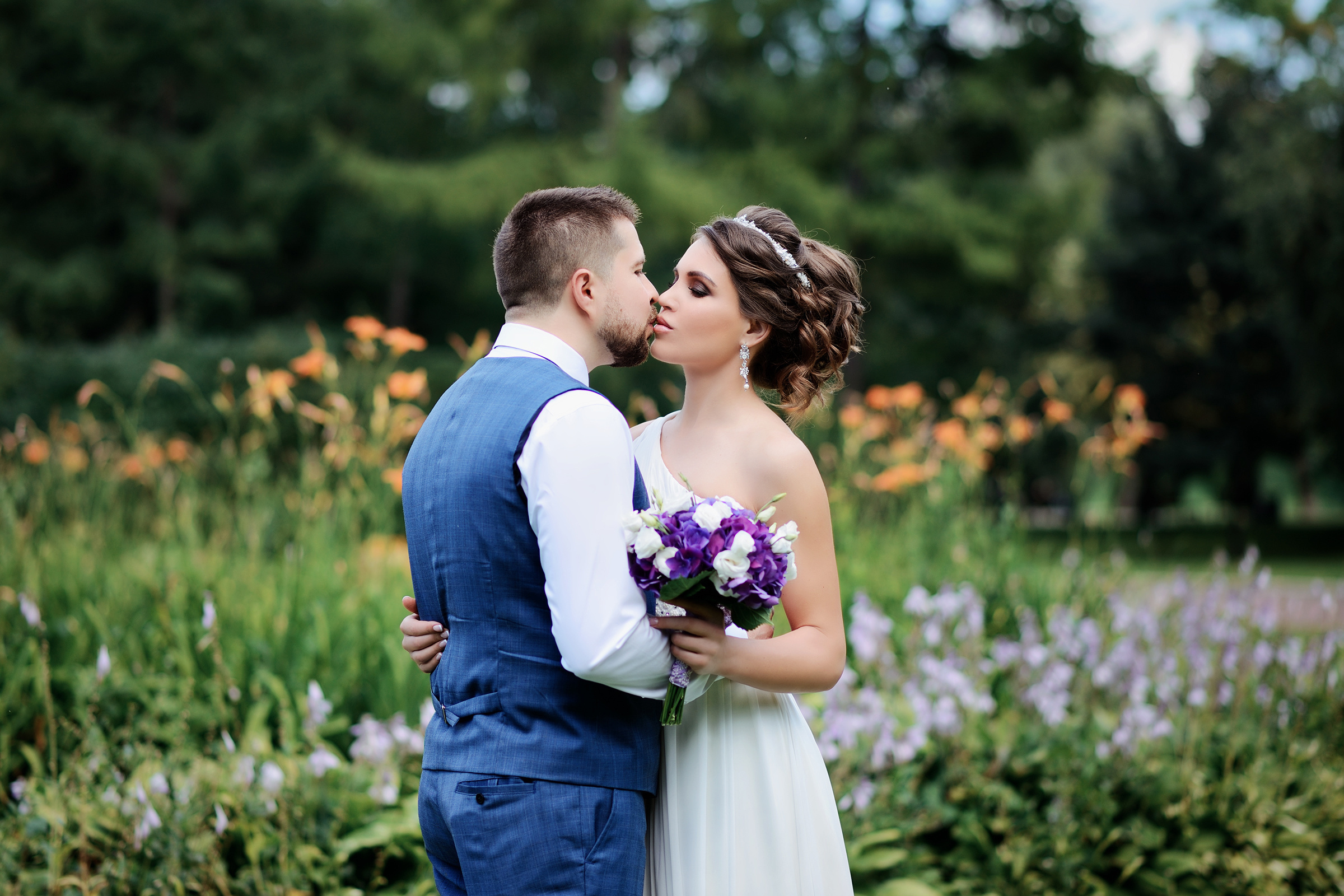 свадебная фотосессия парк новодевичьего монастыря