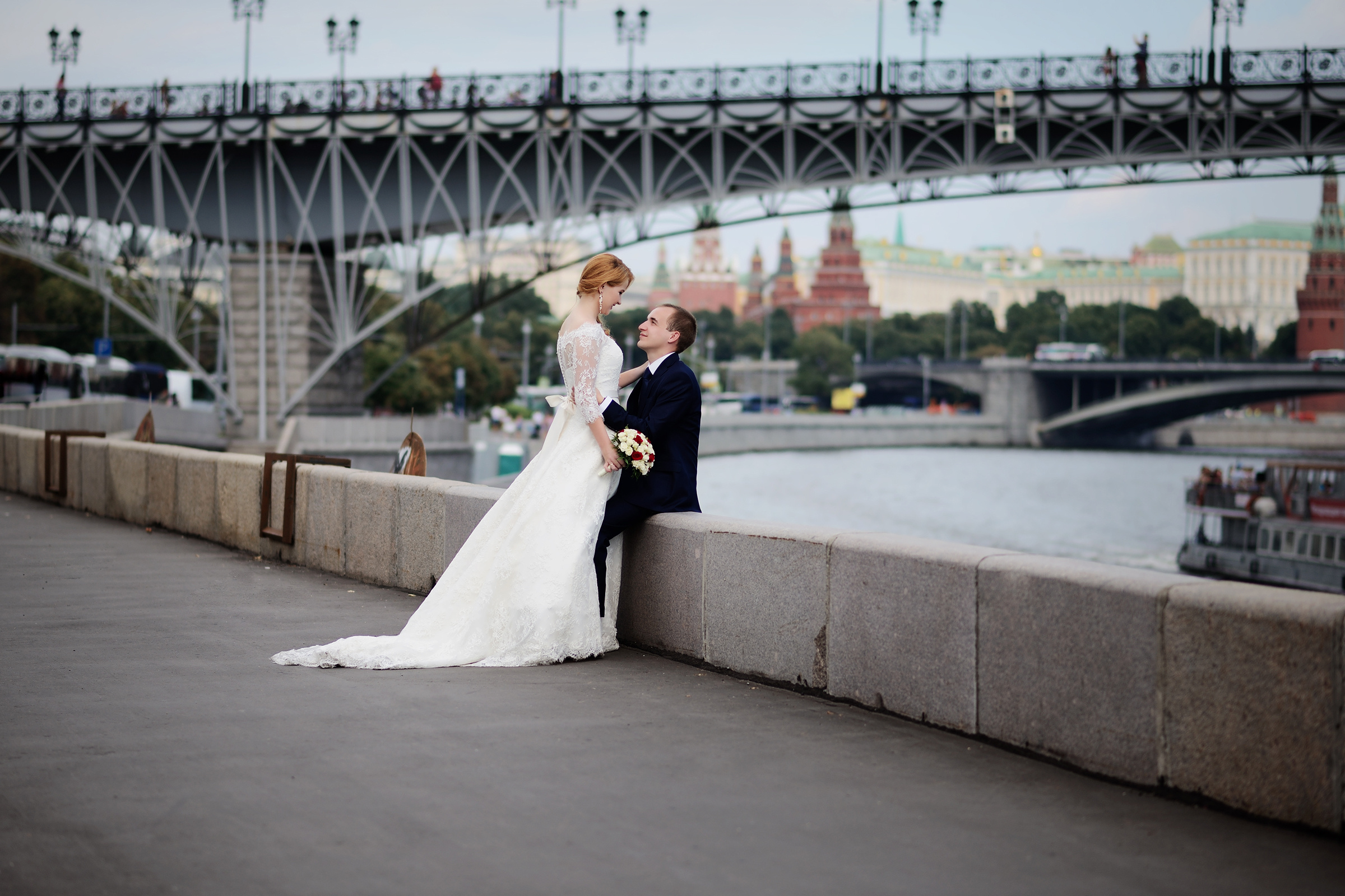 свадебная фотосессия храм Христа Спасителя