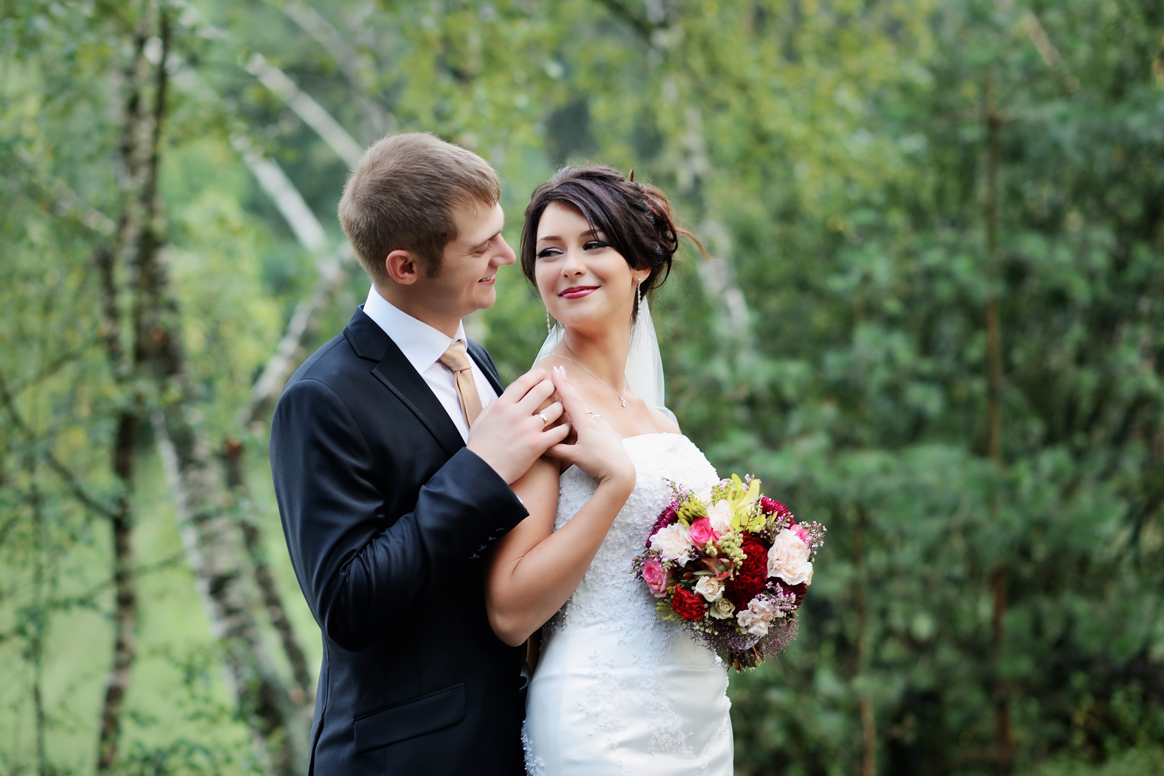 свадебная фотосессия на природе